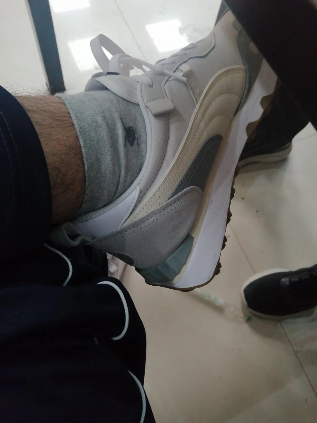 custom review-PUMA Rider Future Винтаж Устойчивый к истиранию Низкий Топ Casual Унисекс Белый Серый