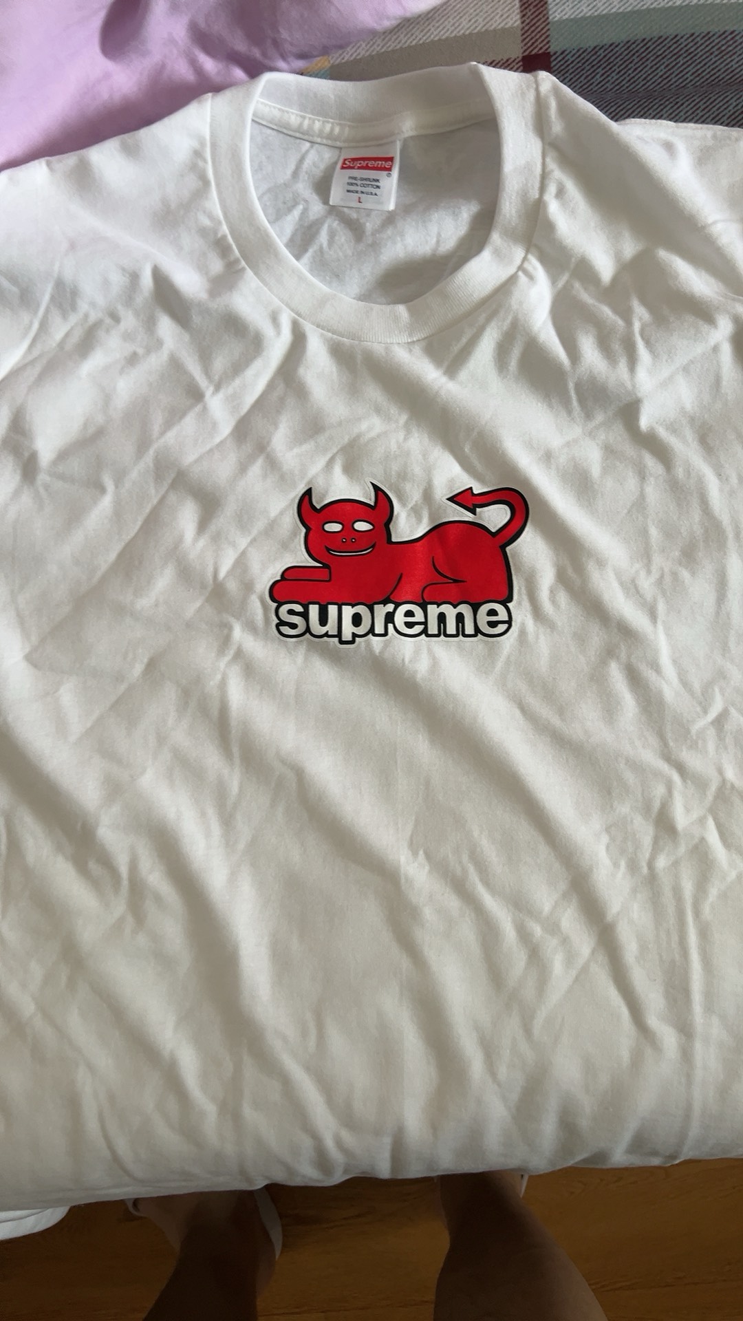 custom review-Supreme X Toy Machine SS24 Week4 Devil Кошка Tee T Рубашка Унисекс