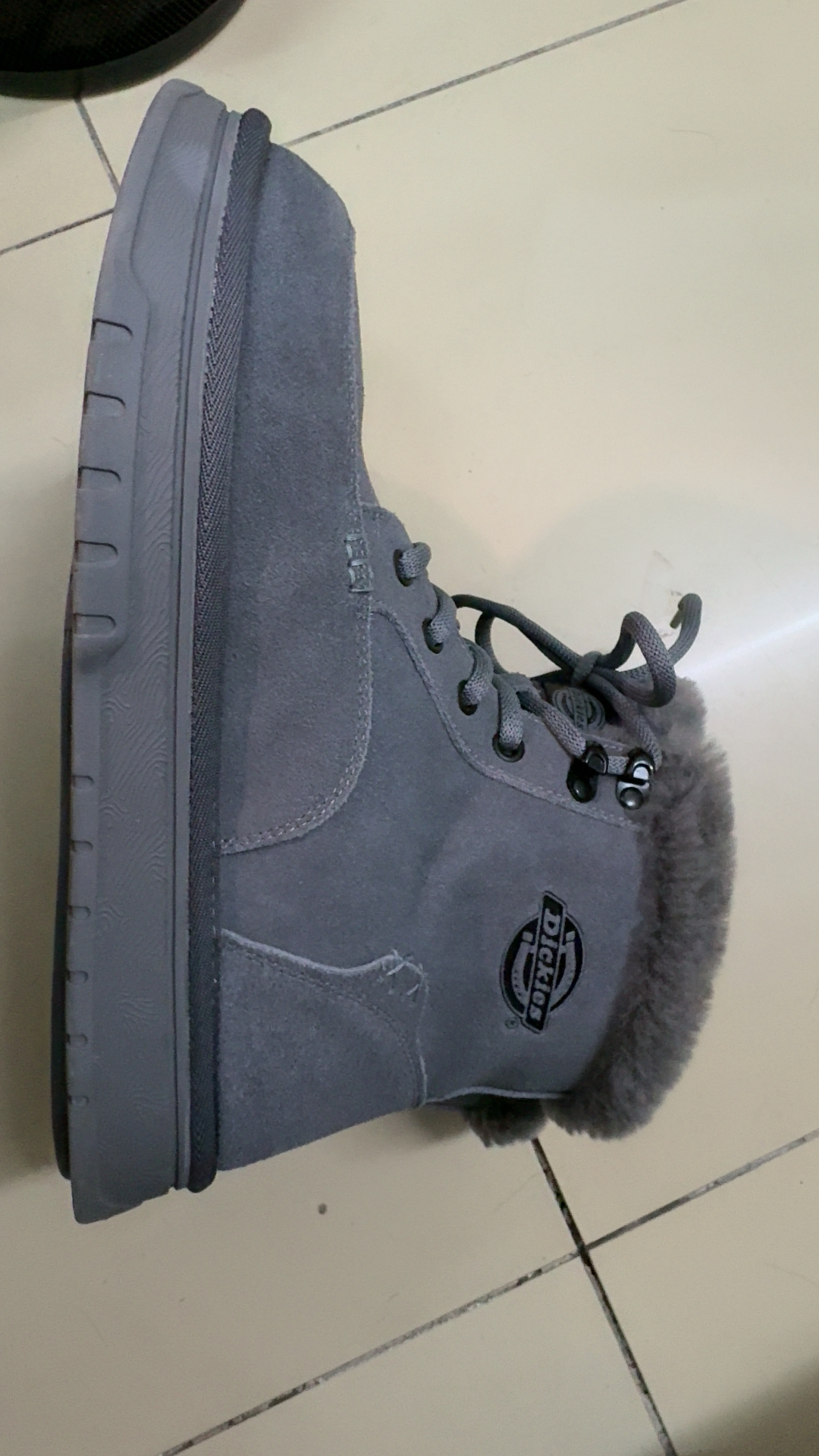 custom review-Dickies Короткий MID Голень Сноубутсы Мужской Серый