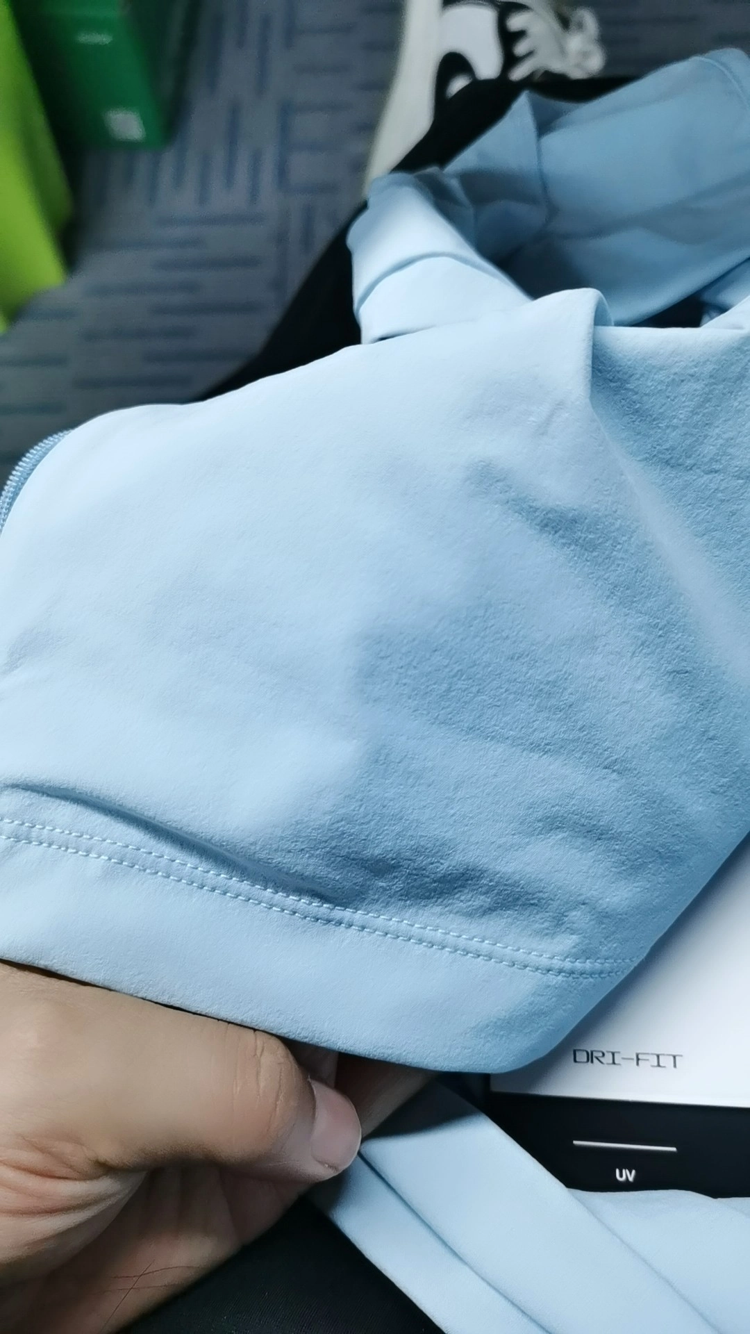 custom review-Nike Светоотражающая одежда с высокой видимостью и защитой от ультрафиолета женская светло-синяя