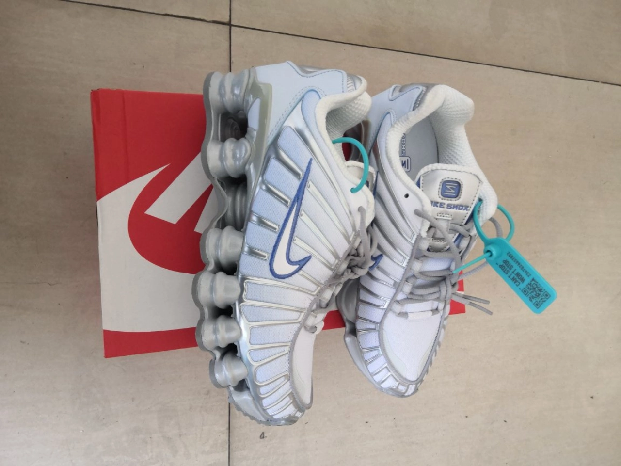 custom review-Nike Shox TL Series Аbrasion Resistant Shock Absorbers Поддержка Отскок Низкий Топ Повседневные Беговые кроссовки Женские Серебряный