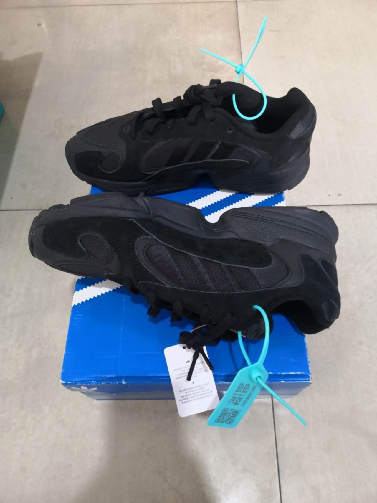 custom review-Adidas Originals YUNG 1 Slip-Resistant Abrasion-Resistant MID Топ Подошва Кроссовки Унисекс Черный