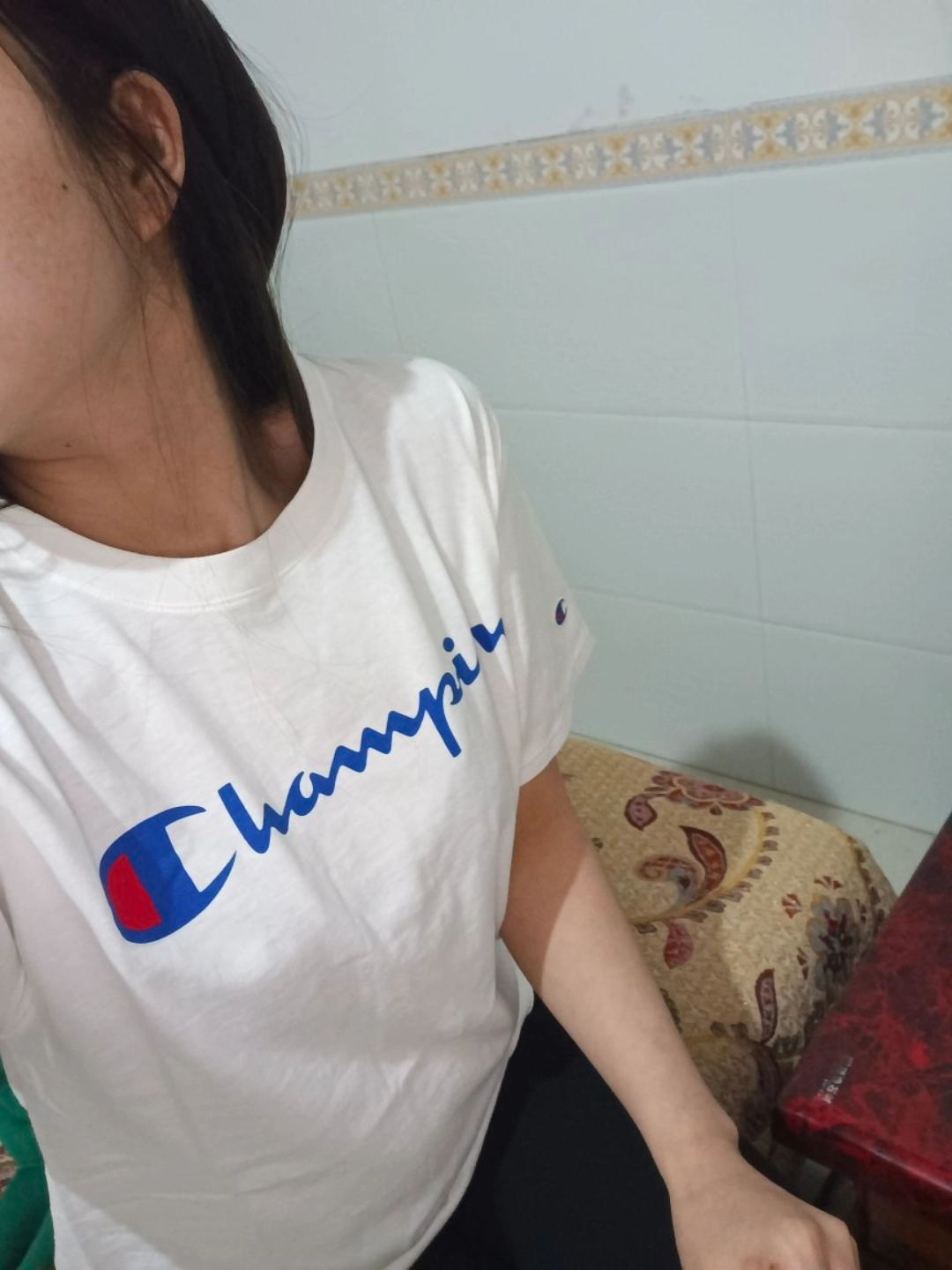 custom review-Champion T-Shirt US Version Unisex White