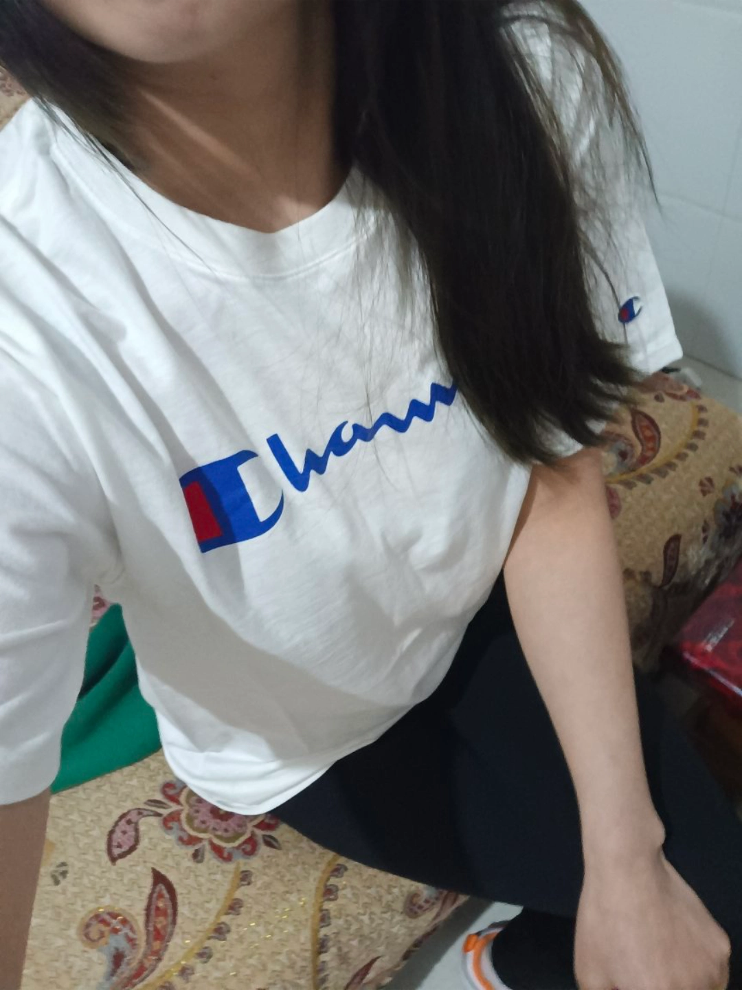 custom review-Champion T-Shirt US Version Unisex White