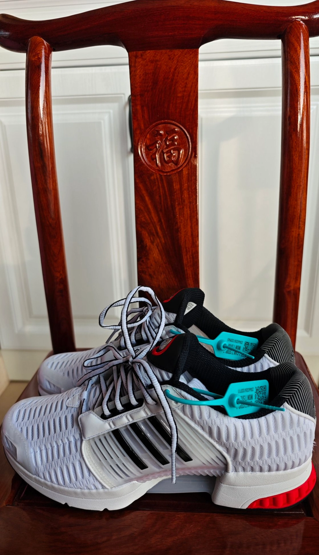 custom review-Adidas Originals Climacool Устойчивый к истиранию Низкий Топ Резина Повседневная Городская Коммутация Беговые кроссовки Унисекс Белый Черный Красный