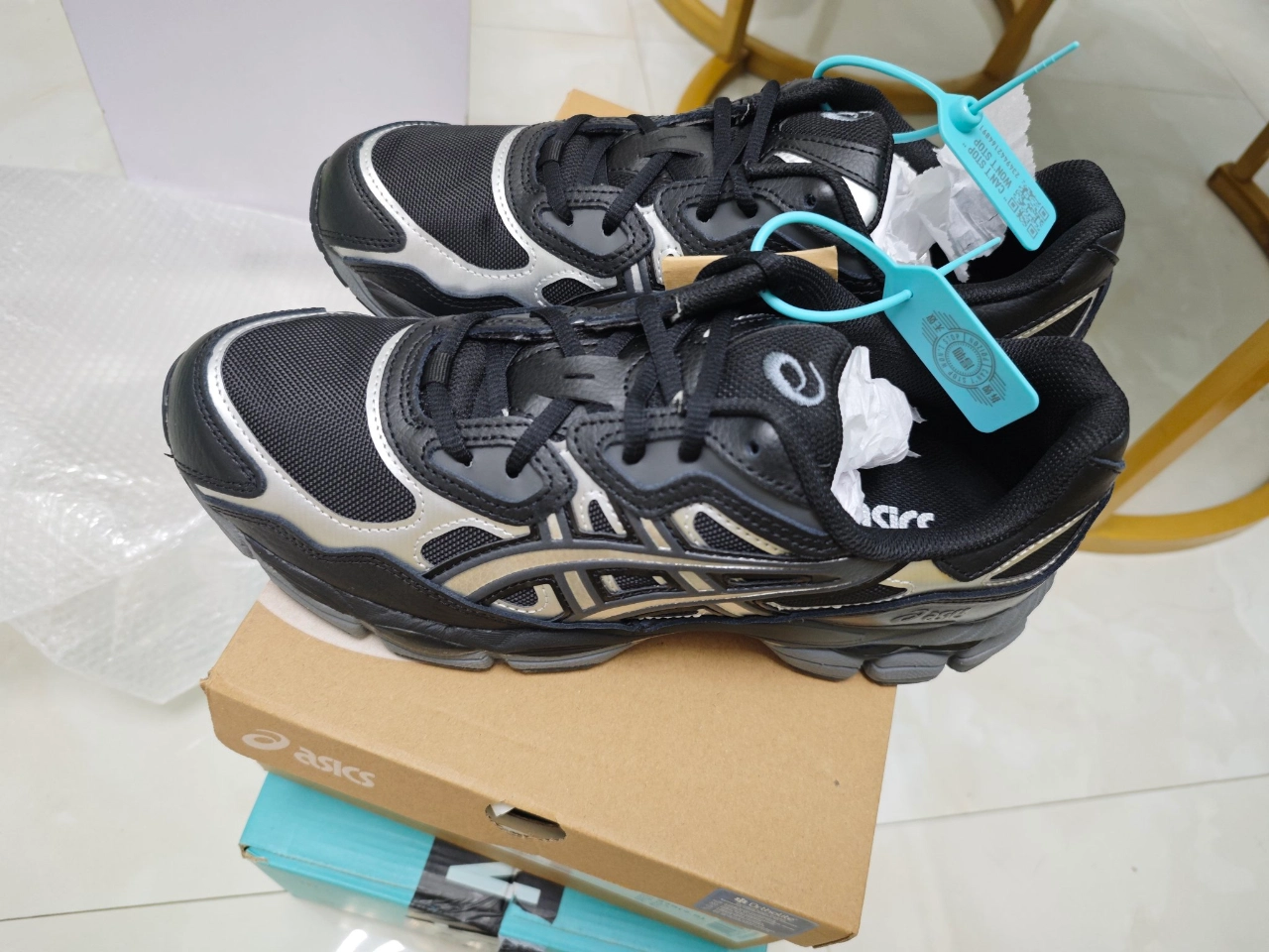 custom review-Asics Gel NYC Low Топ Casual Унисекс ТЕХ Черный Серебристый