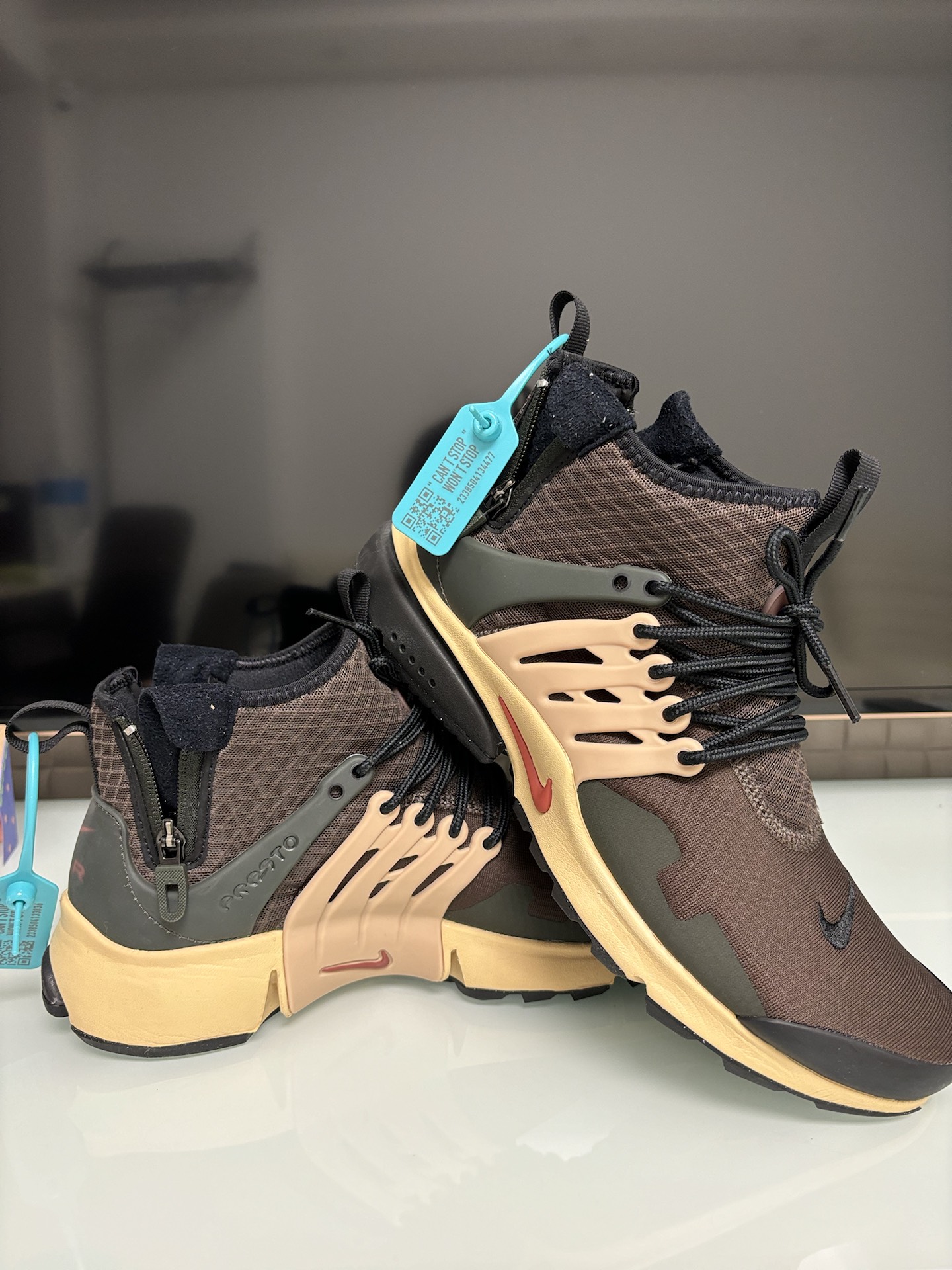 custom review-Nike Air Presto MID Utility MID Топ Casual Мужской Темно-коричневый