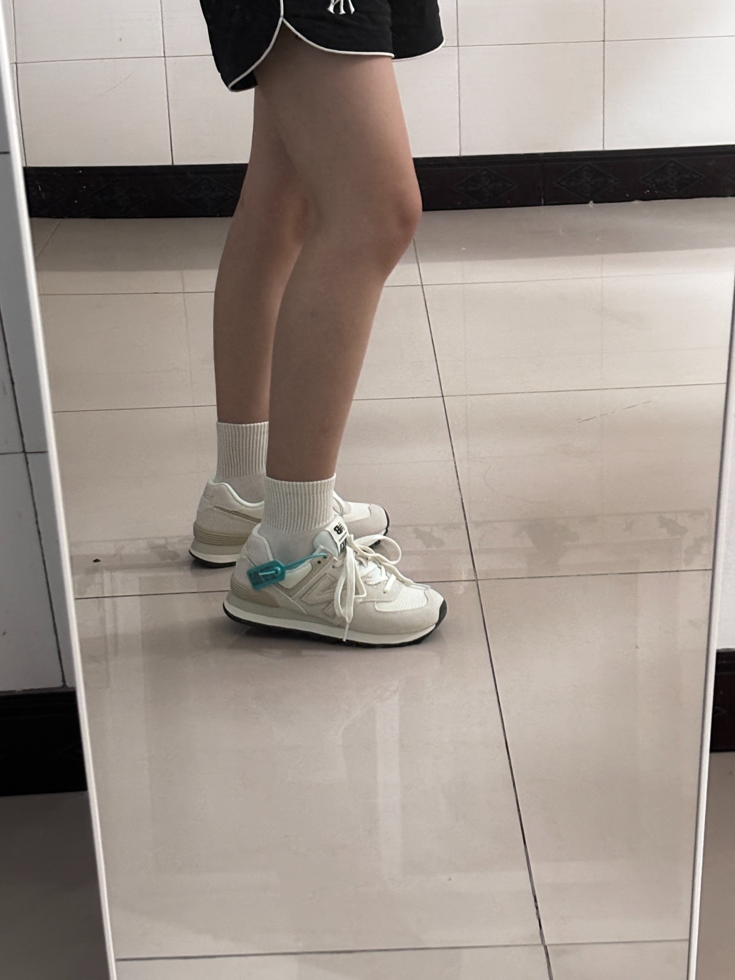 custom review-New Balance NB 574 Устойчивый к истиранию Дышащий Низкий Топ Повседневная Городская Коммутерская Беговая Обувь Унисекс Бежевый Белый Черный