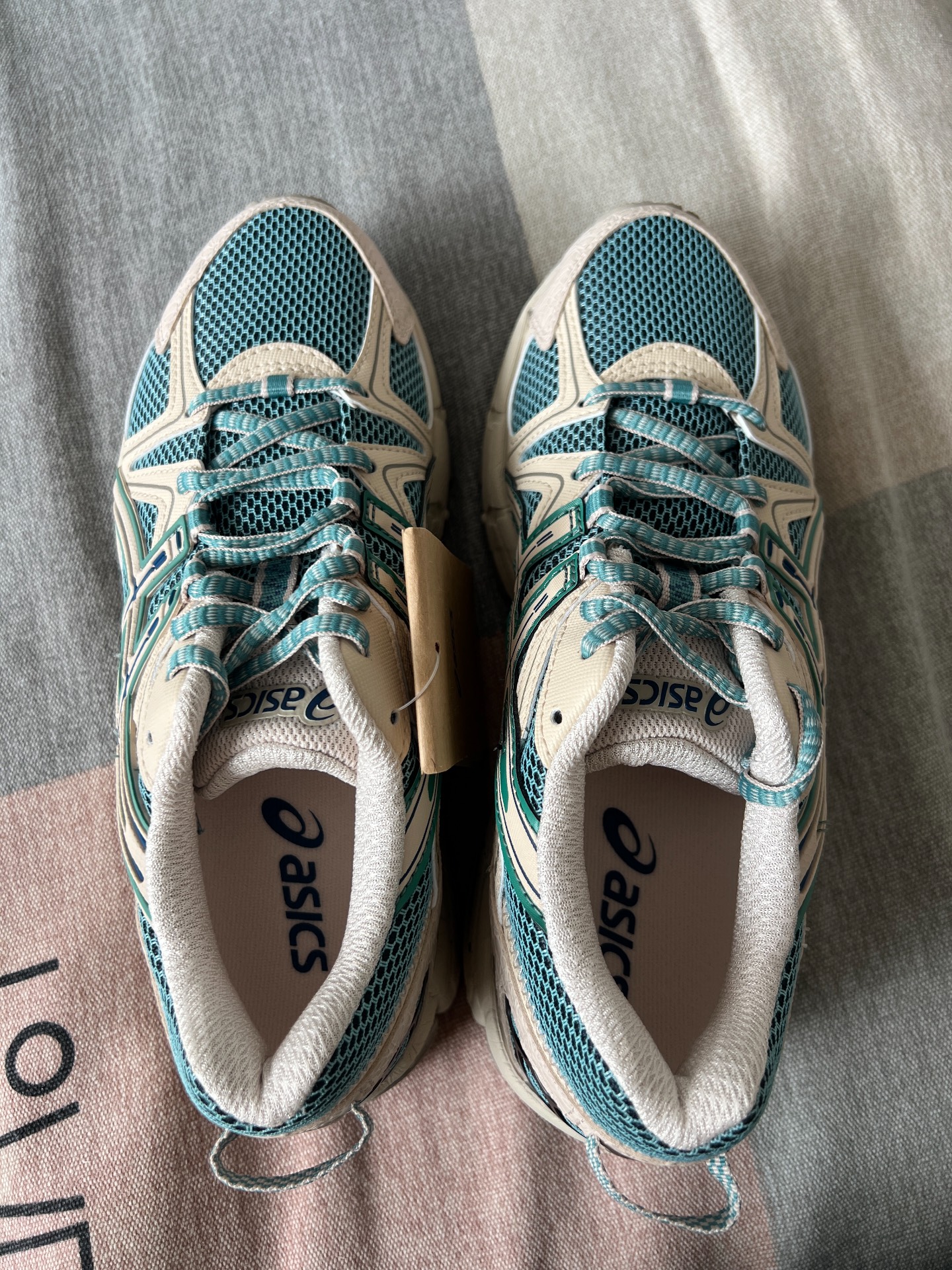 custom review-Asics Gel Kahana 8 Ткань Устойчивая к Износу Низкие Кроссовки для Беговых Пути Женские Зеленые Серые