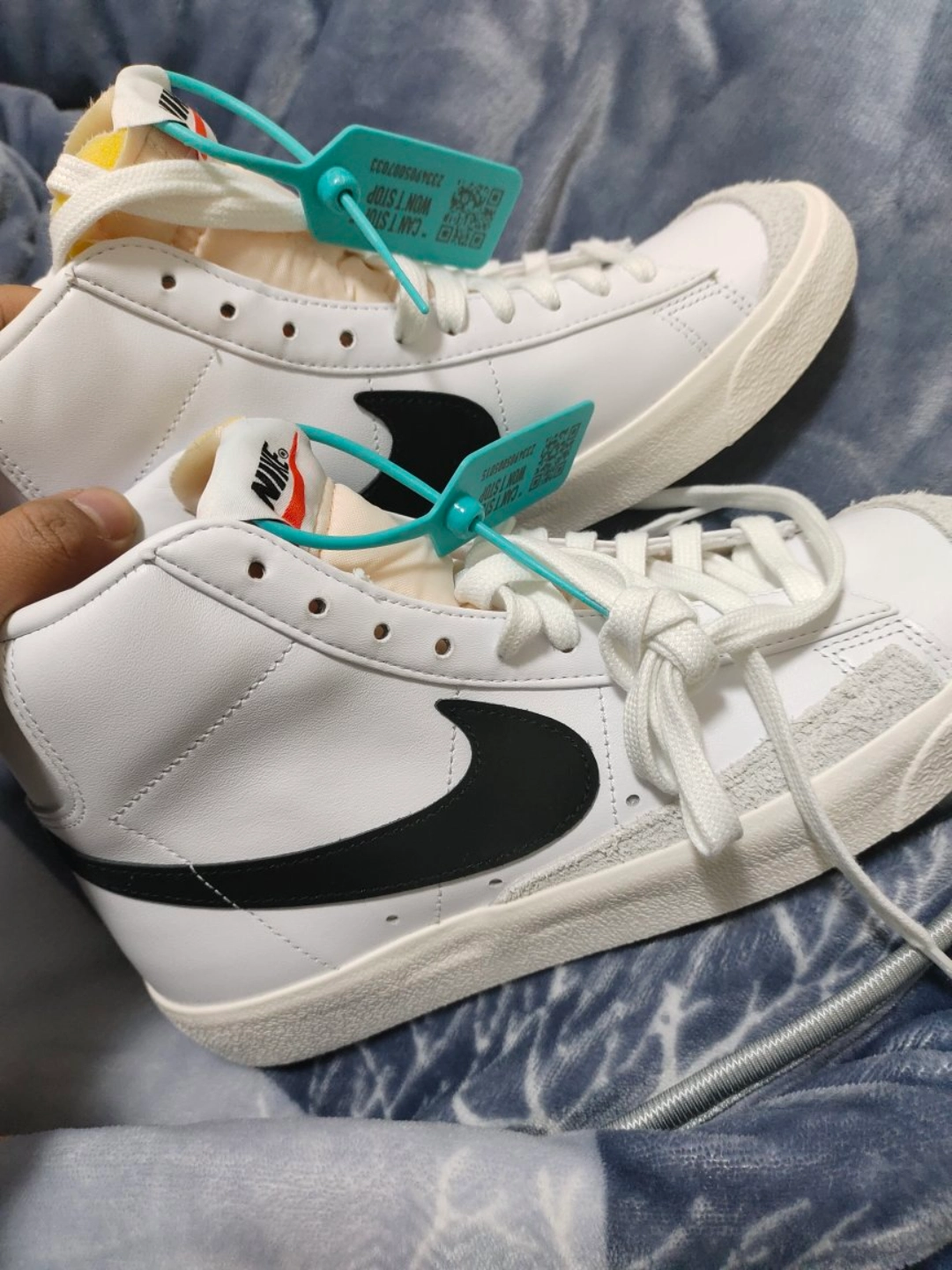 custom review-Nike Blazer 77 Vintage MID Скейтборд Кроссовки Женские Винтаж Белый