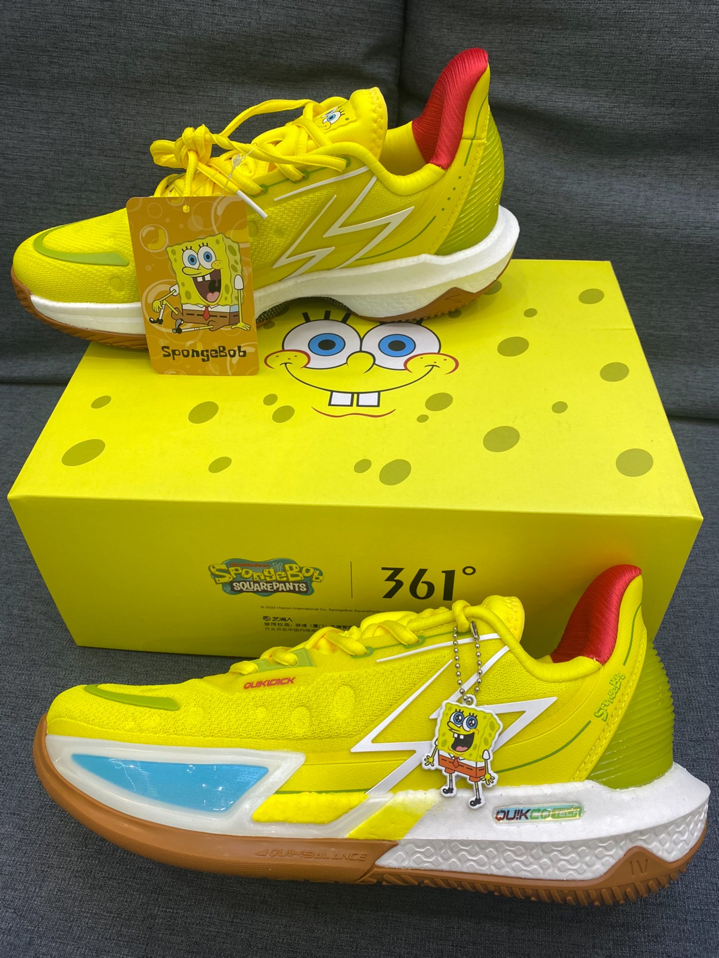 361海绵宝宝 big3 4.0 quick pro篮球鞋男鞋耐磨实战防滑运动鞋