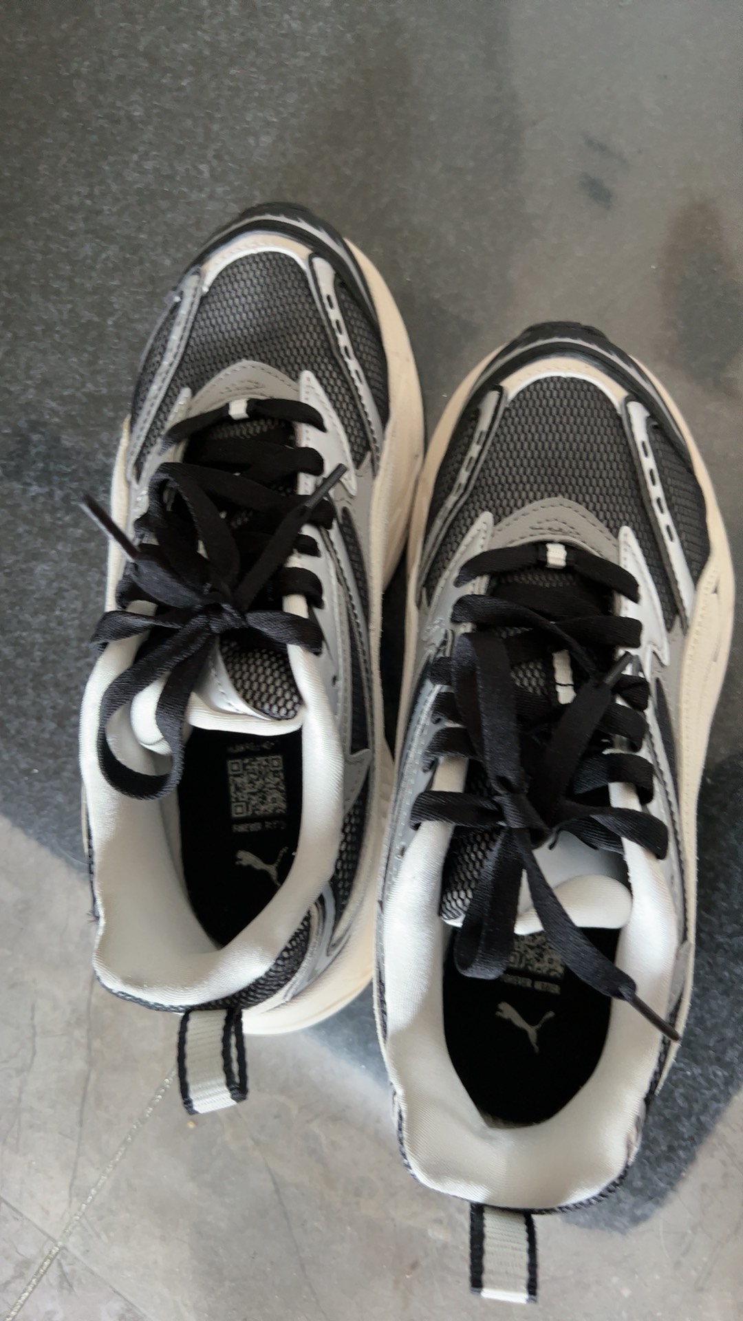 custom review-PUMA Morphic Ретро Амортизация Износостойкий Низкий Топ Повседневная Обувь Унисекс Черный Серебряный