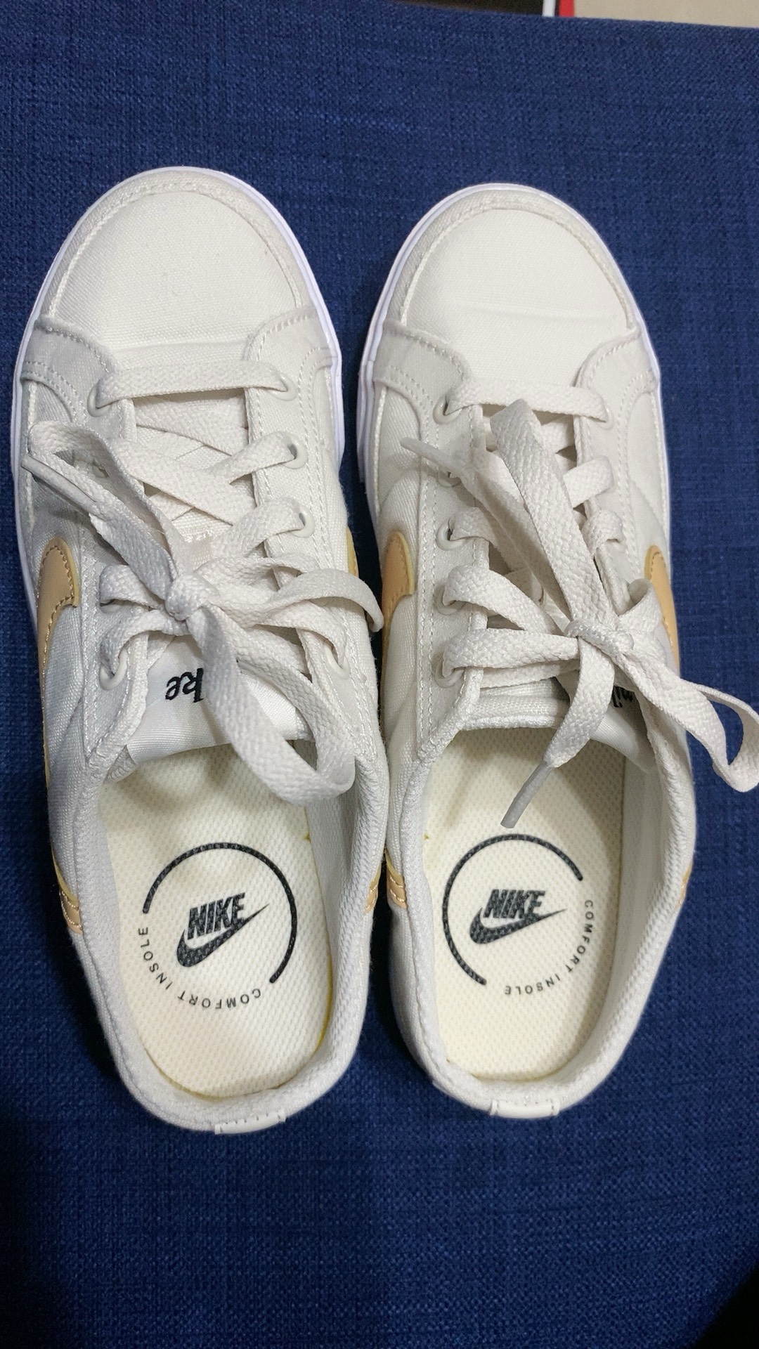 custom review-Nike Court Legacy Slip Resistant Abrasion Resistant Легкий Низкий Топ Скейтборд Кроссовки Женские Бежево-желтые