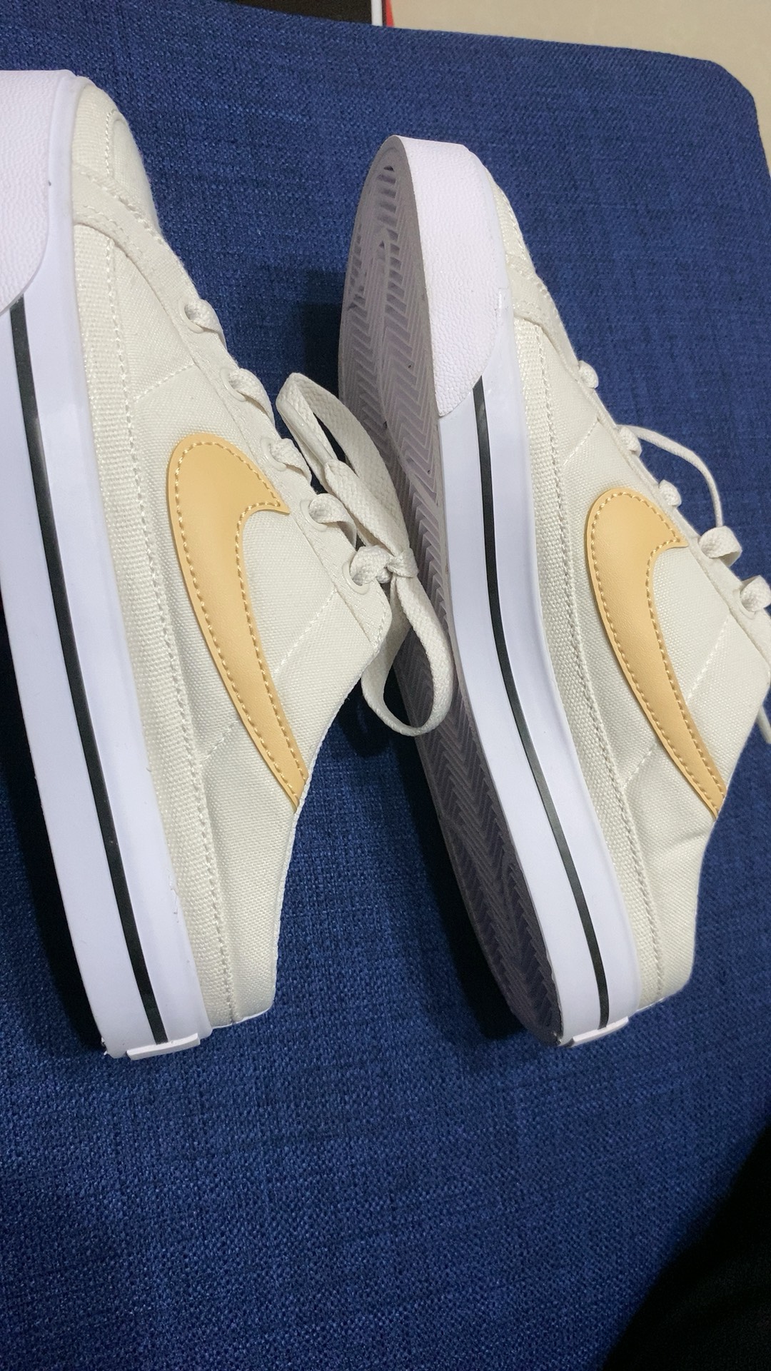 custom review-Nike Court Legacy Slip Resistant Abrasion Resistant Легкий Низкий Топ Скейтборд Кроссовки Женские Бежево-желтые