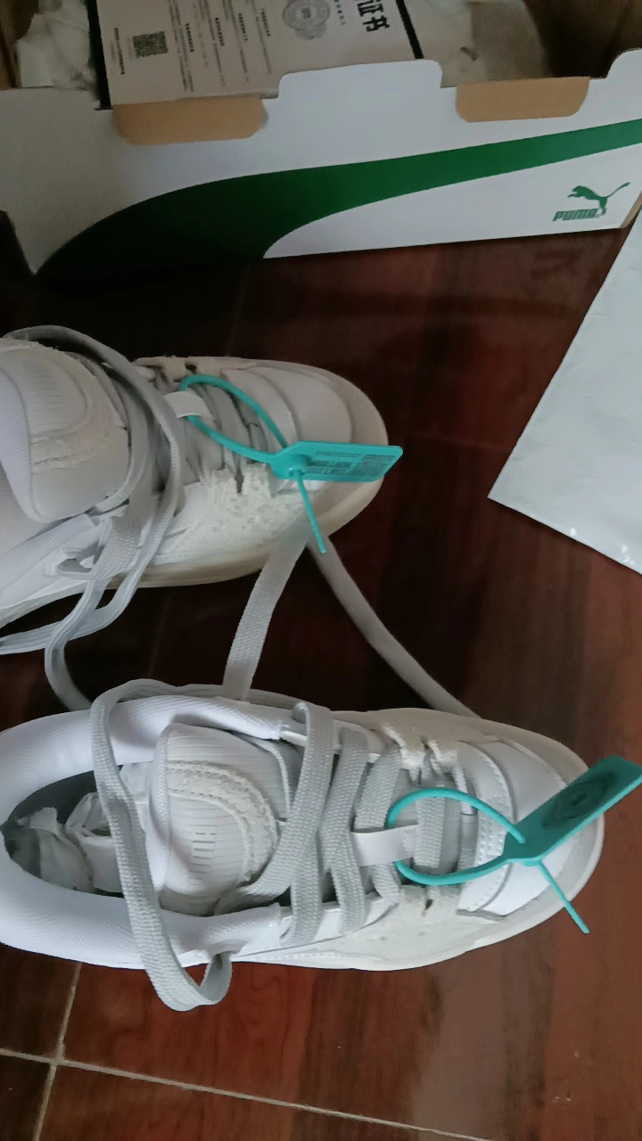 custom review-PUMA 180 Leather REFLECT Устойчивые к истиранию Низкие Кроссовки для скейтбординга Унисекс Белый Серый