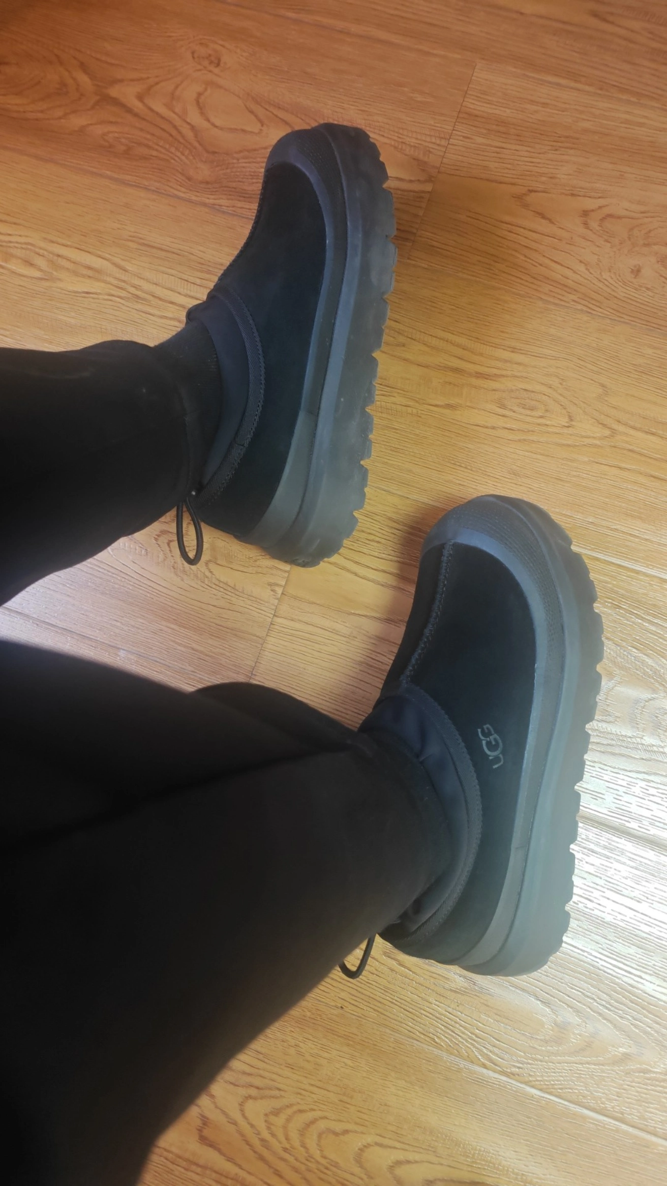 custom review-UGG Низкий топ Повседневная обувь Мужская Черная