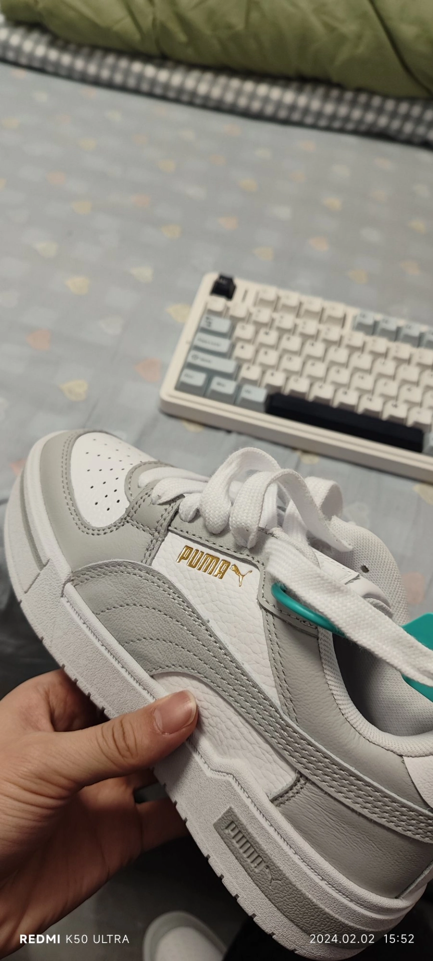 custom review-PUMA Ca Pro Classic Slip Resistant Abrasion Resistant Легкий Низкий Топ Скейтборд Кроссовки Унисекс Белый Серый