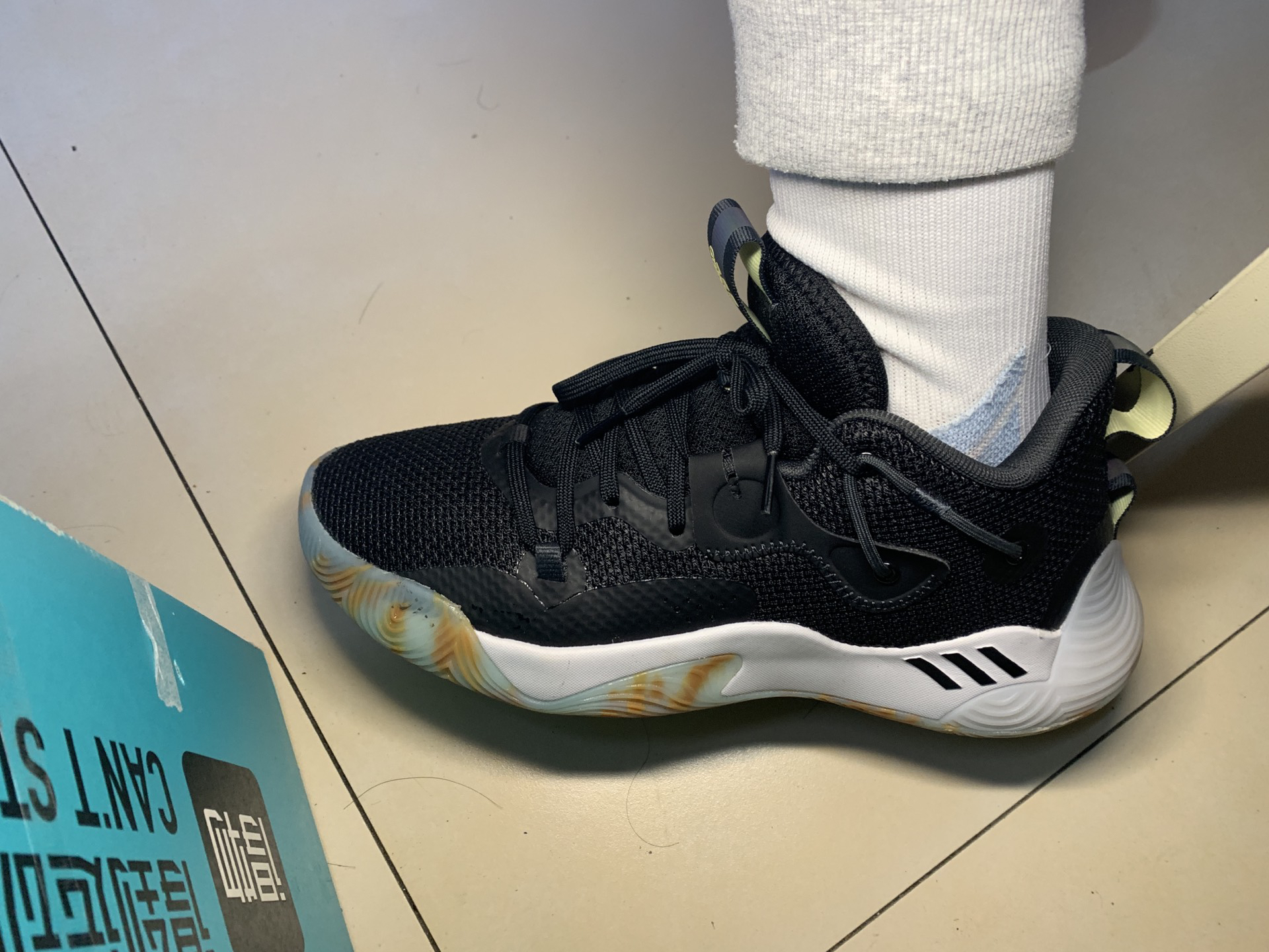 custom review-Adidas Harden Stepback 3 MID Топ Баскетбольные кроссовки Унисекс Черный