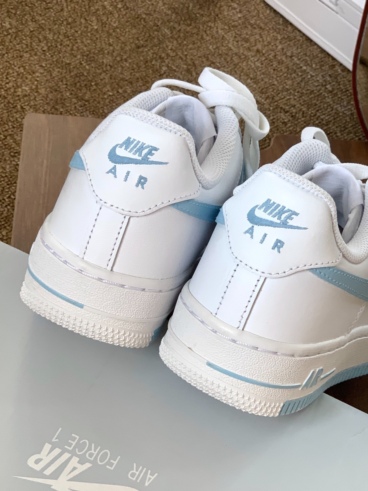 af1冰蓝夜光底图片