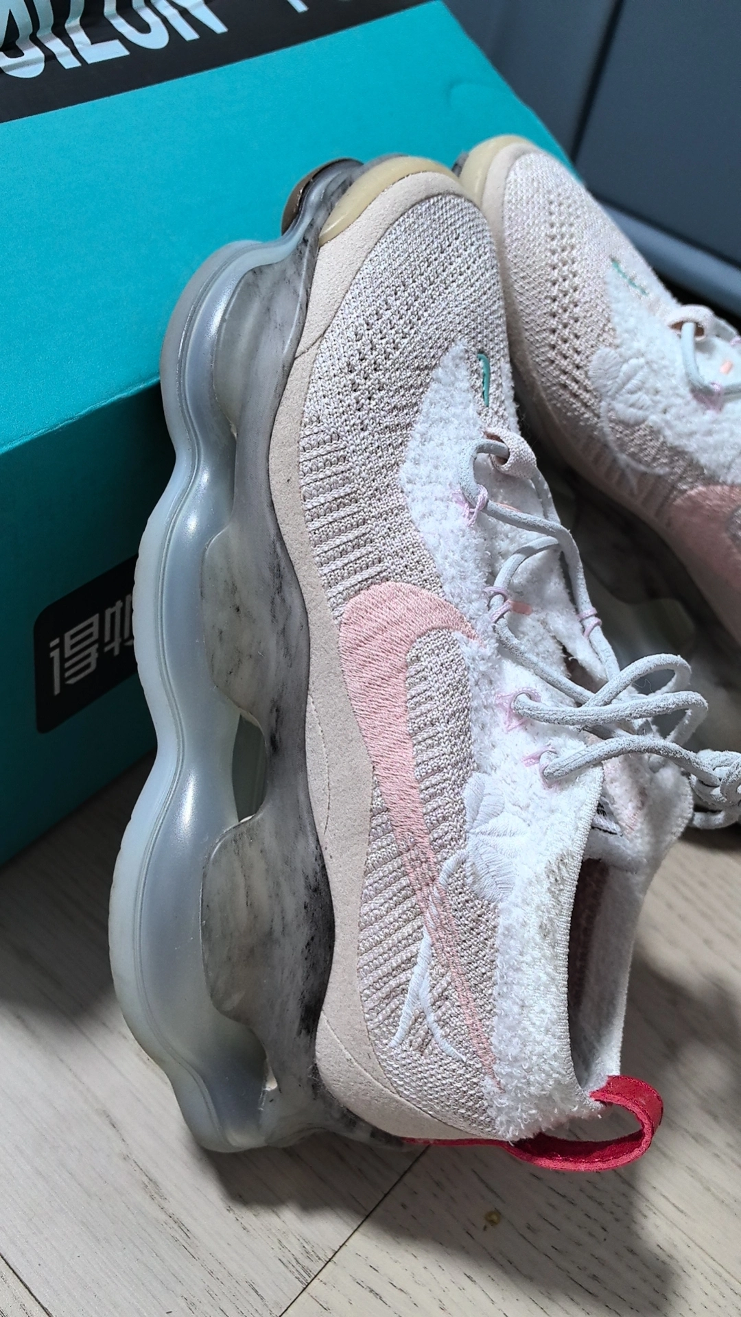 custom review-Nike Air Max Scorpion High Топ Air Cushion Повседневные Беговые кроссовки Женские Розовые