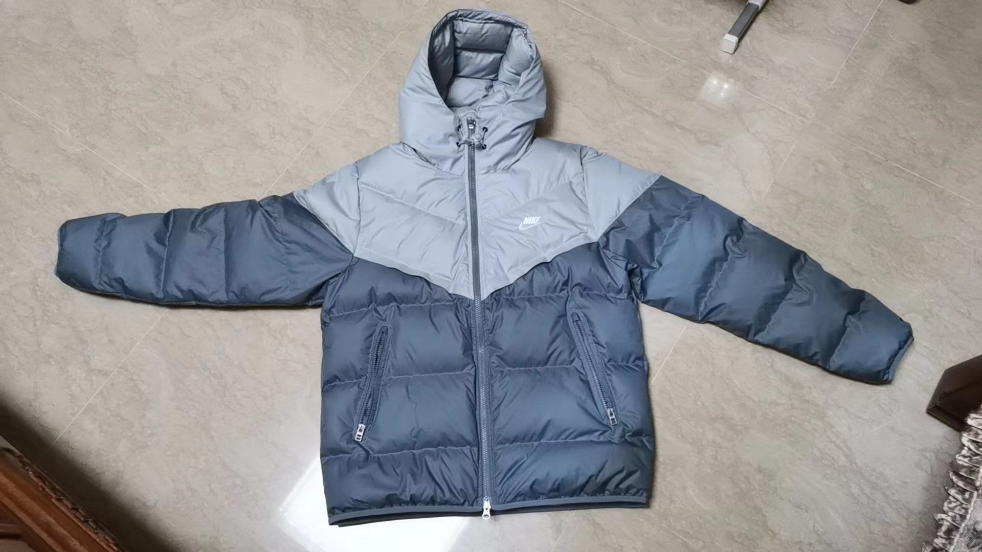 custom review-Nike Storm Fit Down Jacket Men's Gray