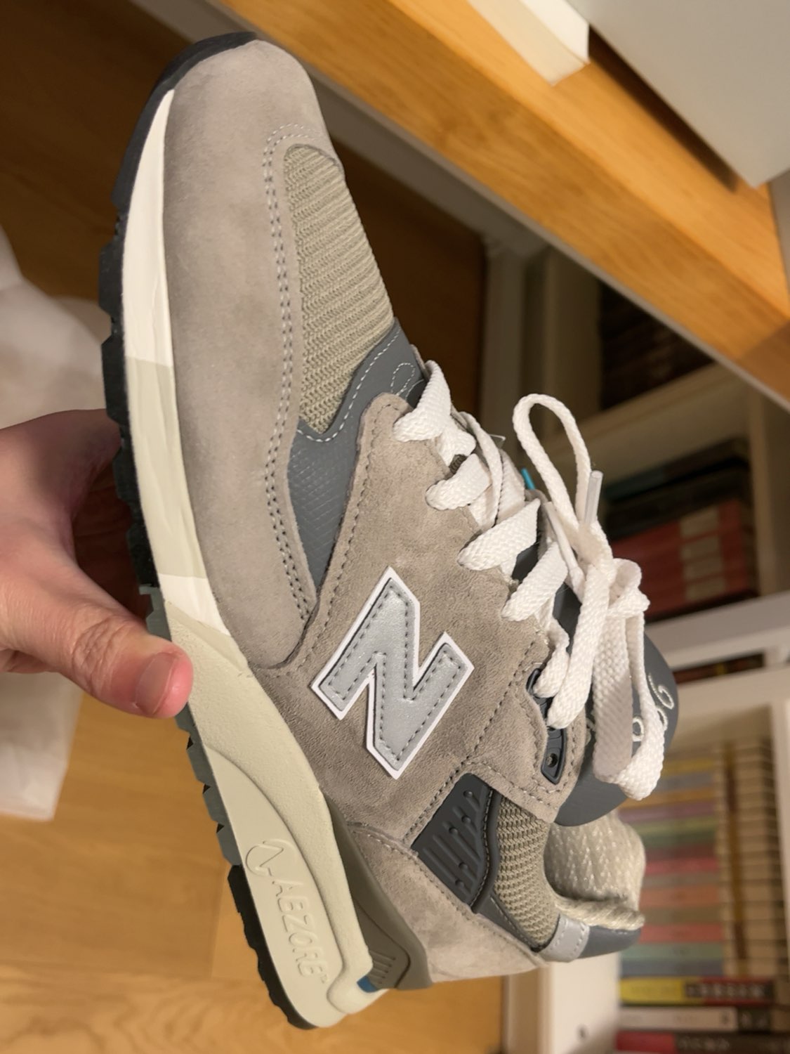 custom review-New Balance NB 998 Амортизация Устойчивость к истиранию Поддержка Низкий верх Повседневная Городская Коммутация Беговые кроссовки Унисекс Серый Синий