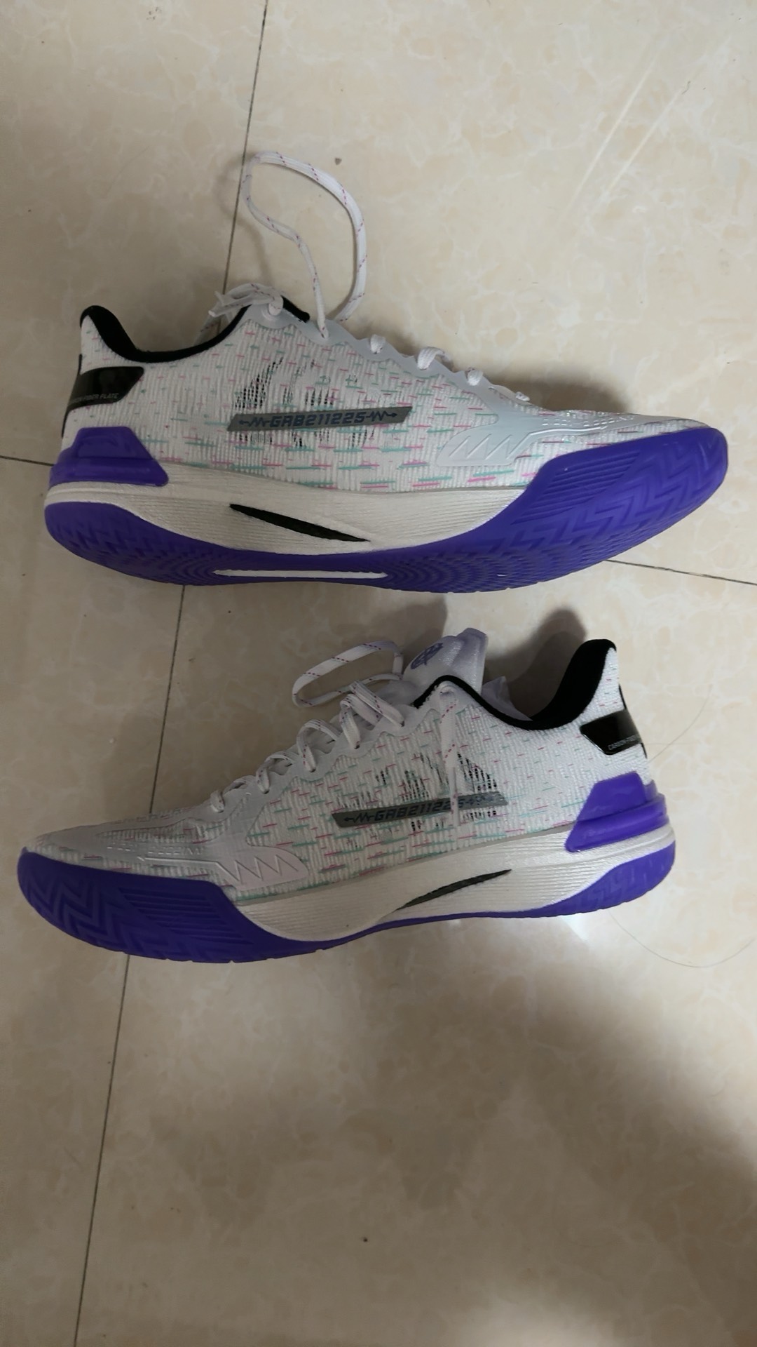 custom review-LiNing Gamma Cushioning Anti-Slip And Wear-Resistant Support Lightweight Low-Top Basketball Shoes Men Purple White