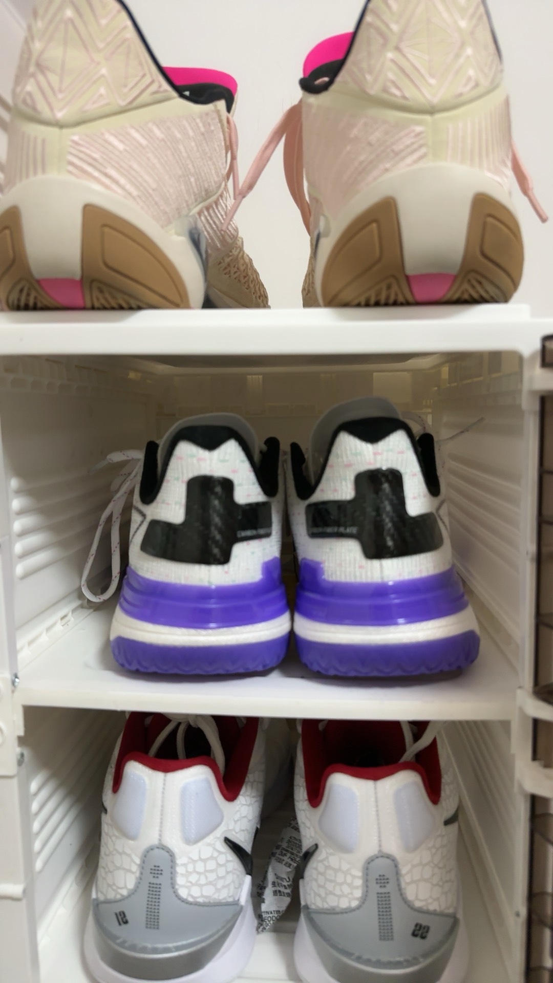 custom review-LiNing Gamma Cushioning Anti-Slip And Wear-Resistant Support Lightweight Low-Top Basketball Shoes Men Purple White
