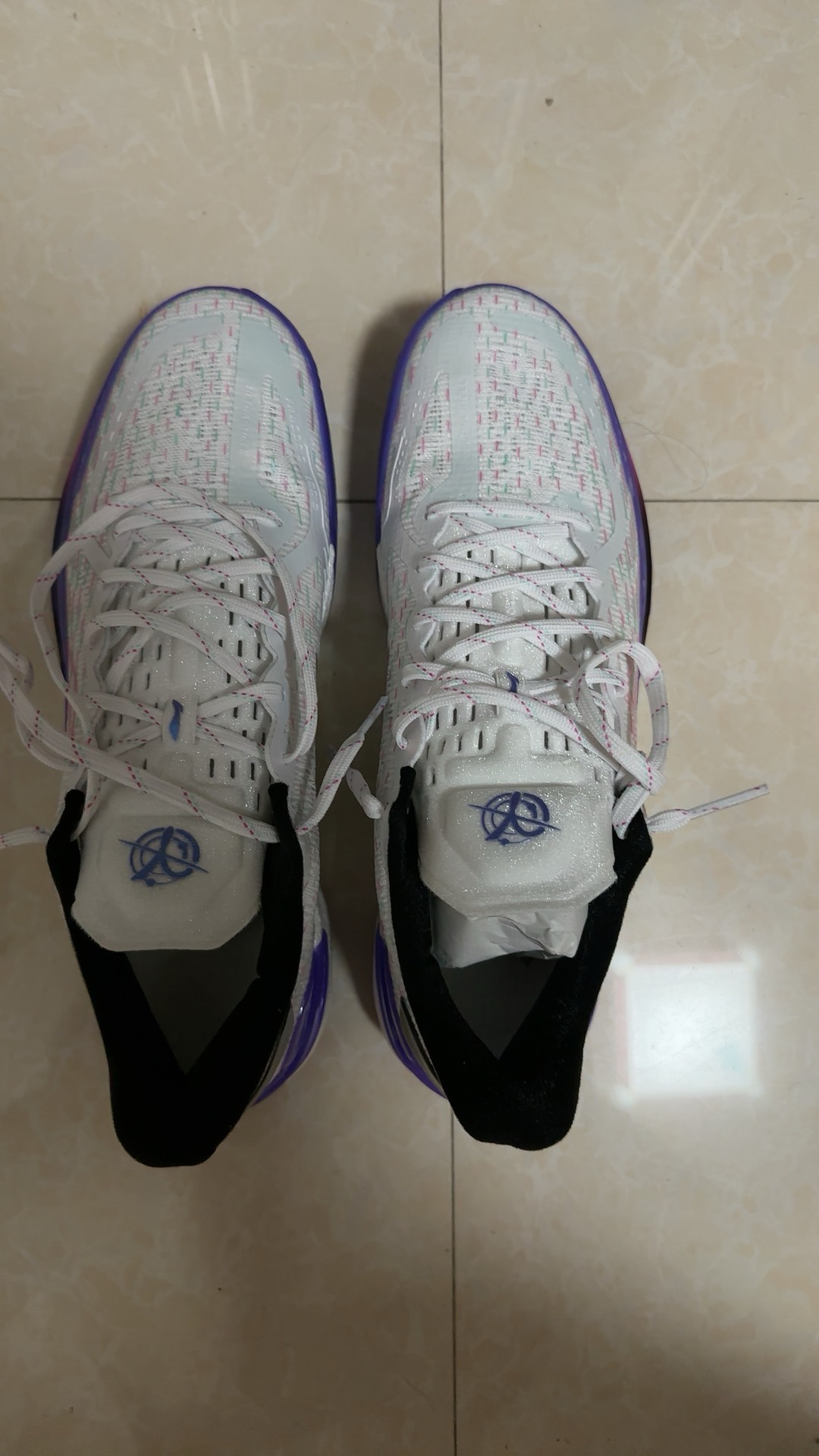 custom review-LiNing Gamma Cushioning Anti-Slip And Wear-Resistant Support Lightweight Low-Top Basketball Shoes Men Purple White