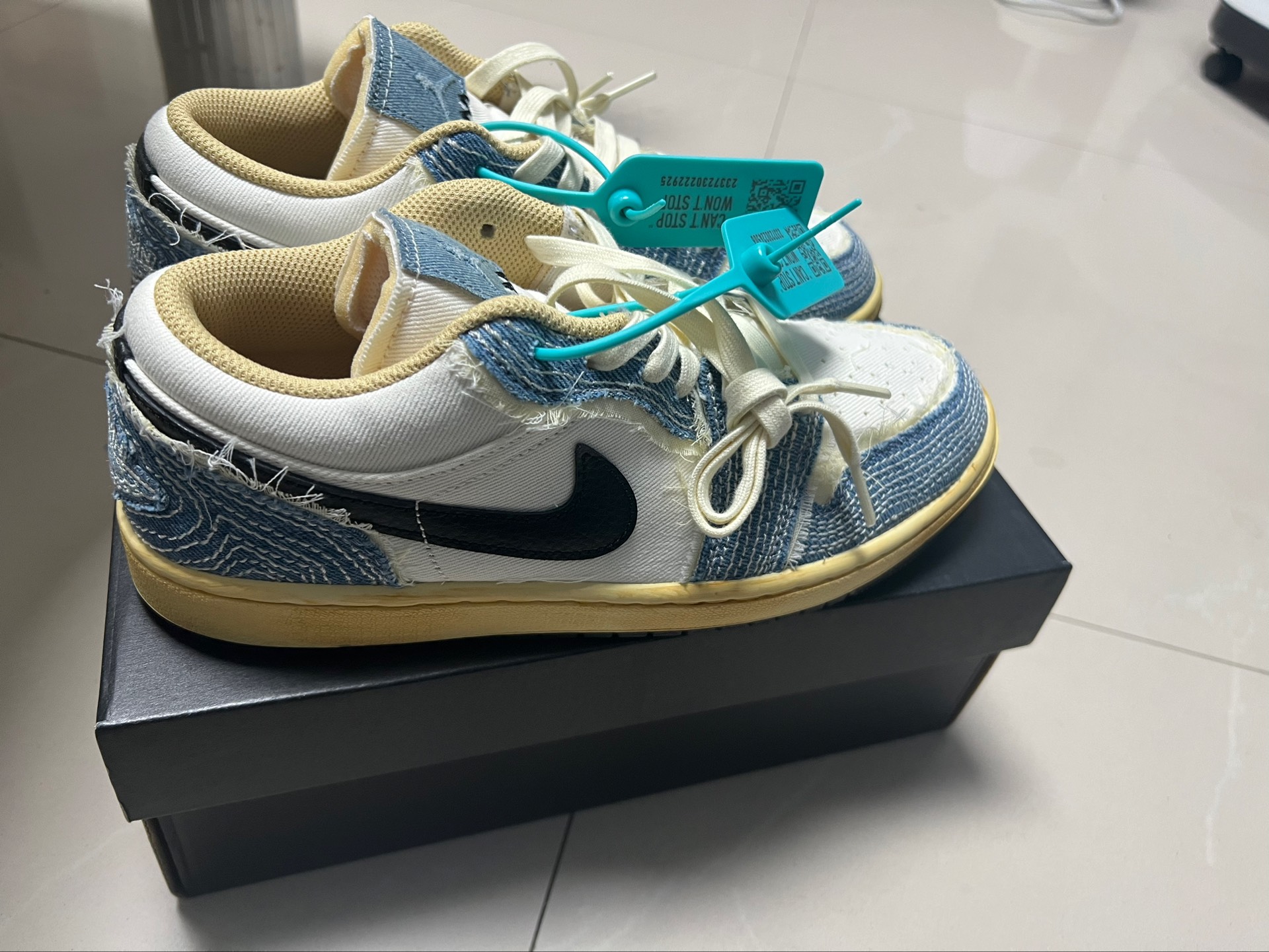 custom review-Jordan Air Jordan 1 Low SE 'World MAKE Japan' Low Top Винтажные баскетбольные кроссовки Мужские Белый Синий Черный