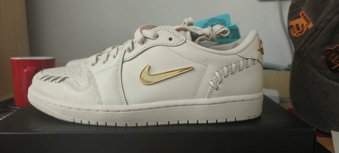 custom review-Jordan Air Jordan 1 Low Топ Винтажные Баскетбольные Кроссовки Женские Серый Золото