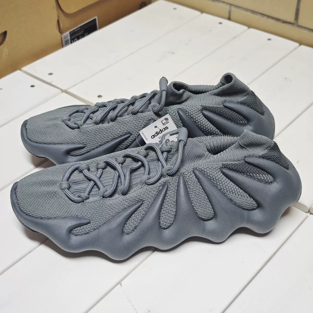 custom review-Adidas Originals Yeezy 450 'Камень GREY' Низкий Топ Casual Унисекс Каменный Серый