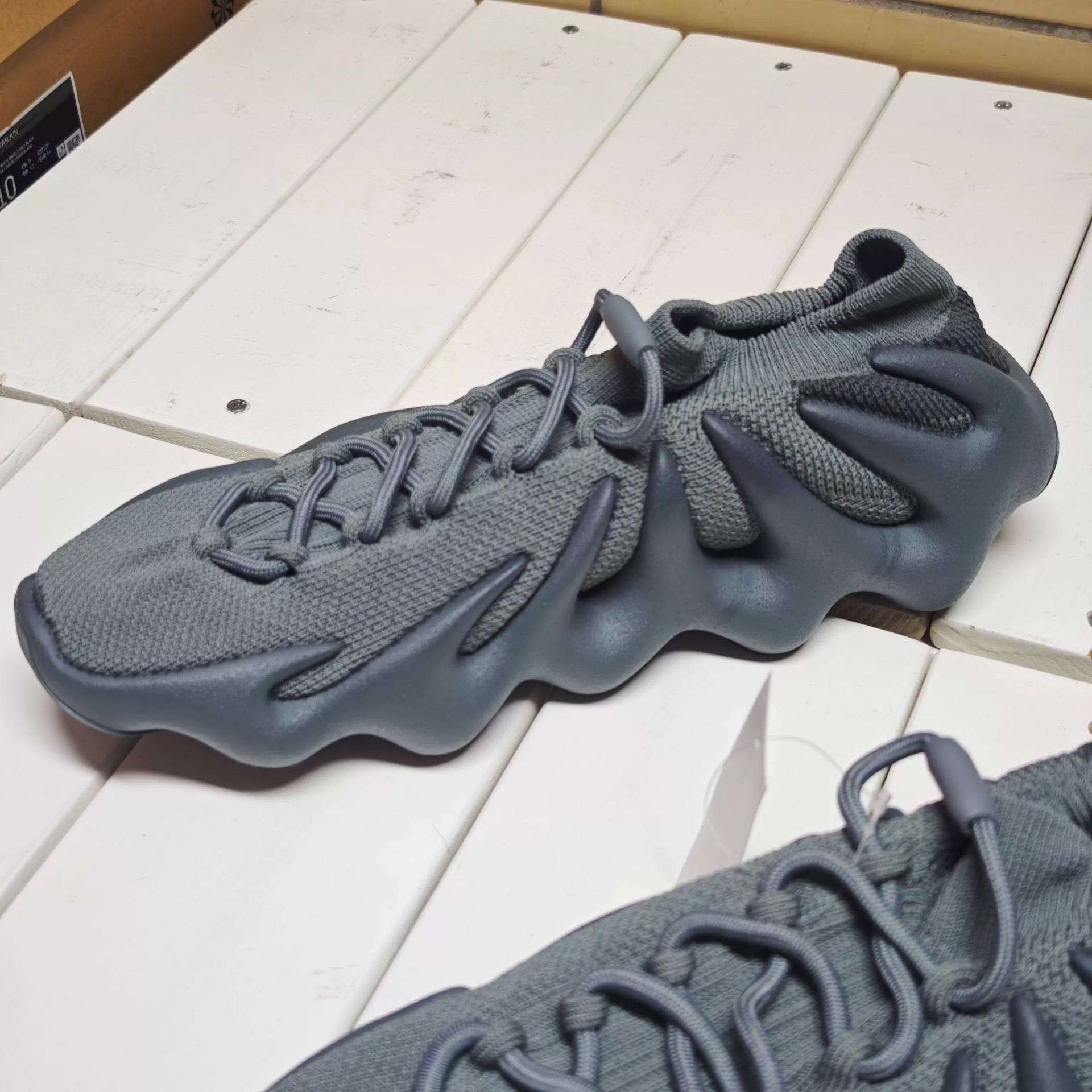 custom review-Adidas Originals Yeezy 450 'Камень GREY' Низкий Топ Casual Унисекс Каменный Серый