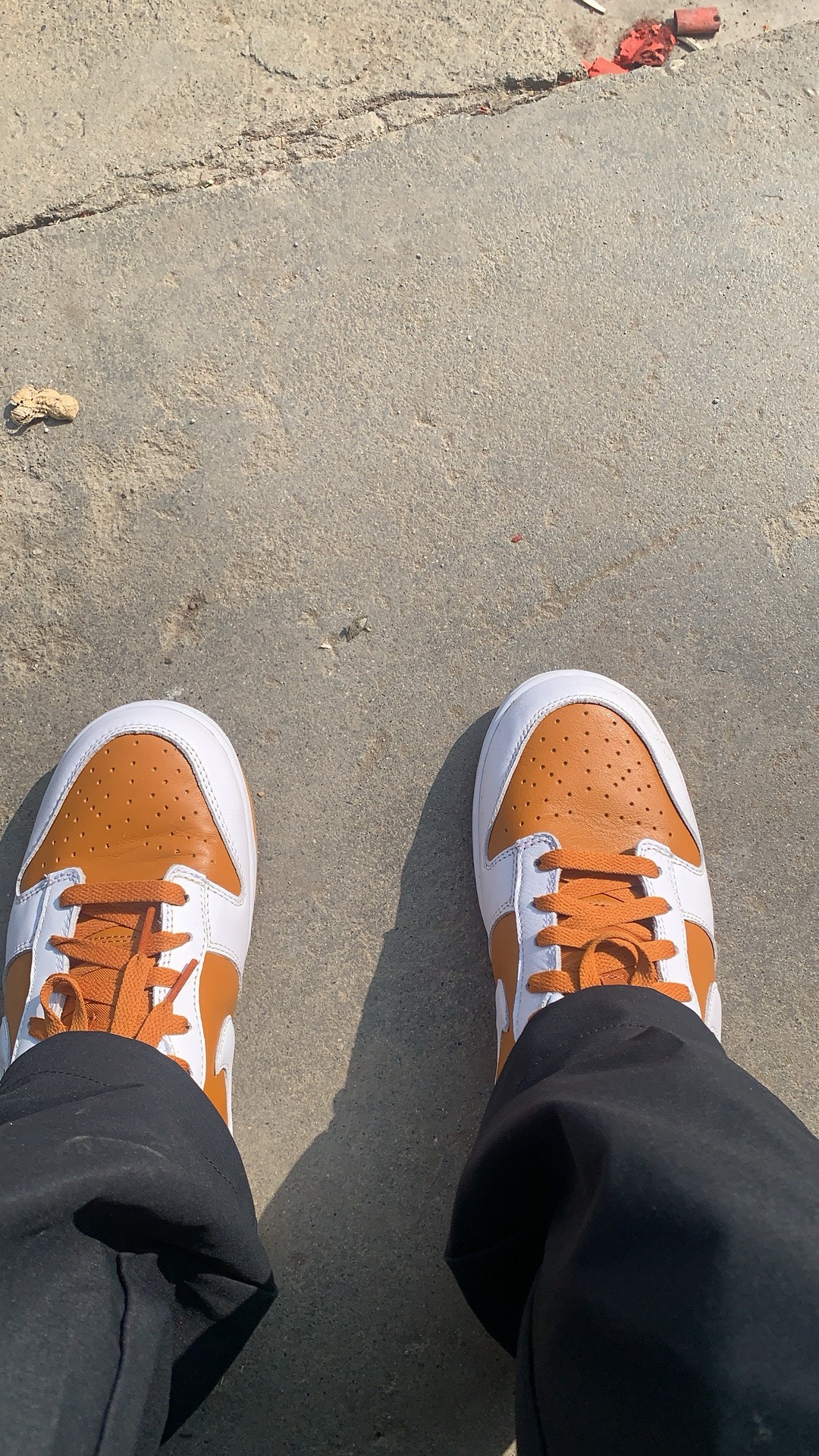 custom review-Nike Dunk 'Темный Curry' Slip-Resistant Low Top Скейтборд Кроссовки Мужские Белый Коричневый