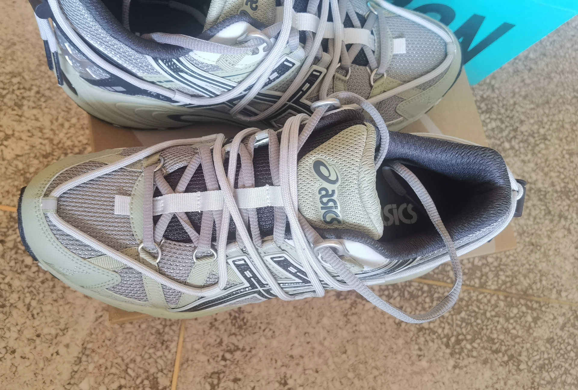 custom review-Asics Gel Kahana TR V2 Текстиль Кожа Низкий Верх Повседневная Обувь Унисекс Шалфейно-Зеленый