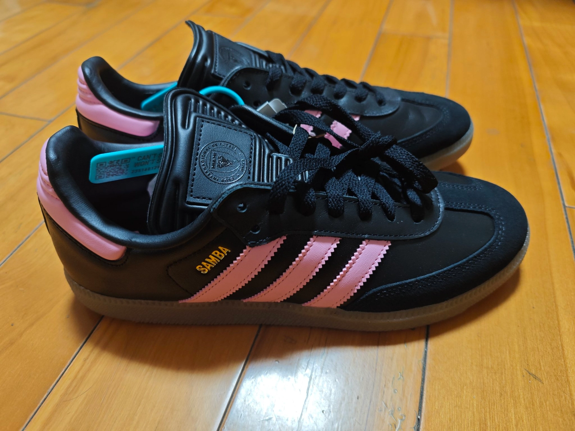 custom review-INTER MIAMI CF x Adidas Originals Samba Low Топ Скейтборд Кроссовки Мужские Черные