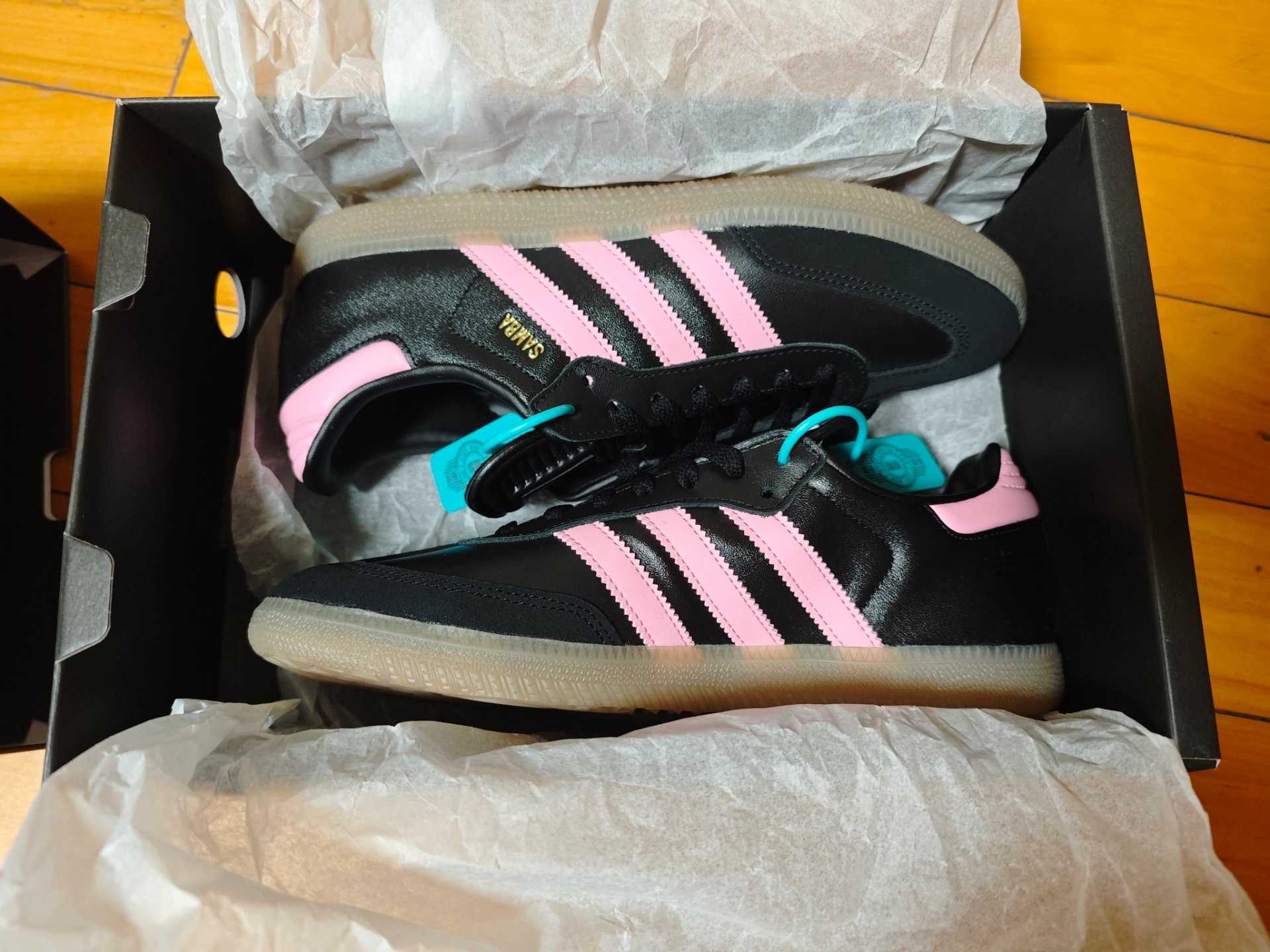 custom review-INTER MIAMI CF x Adidas Originals Samba Low Топ Скейтборд Кроссовки Мужские Черные