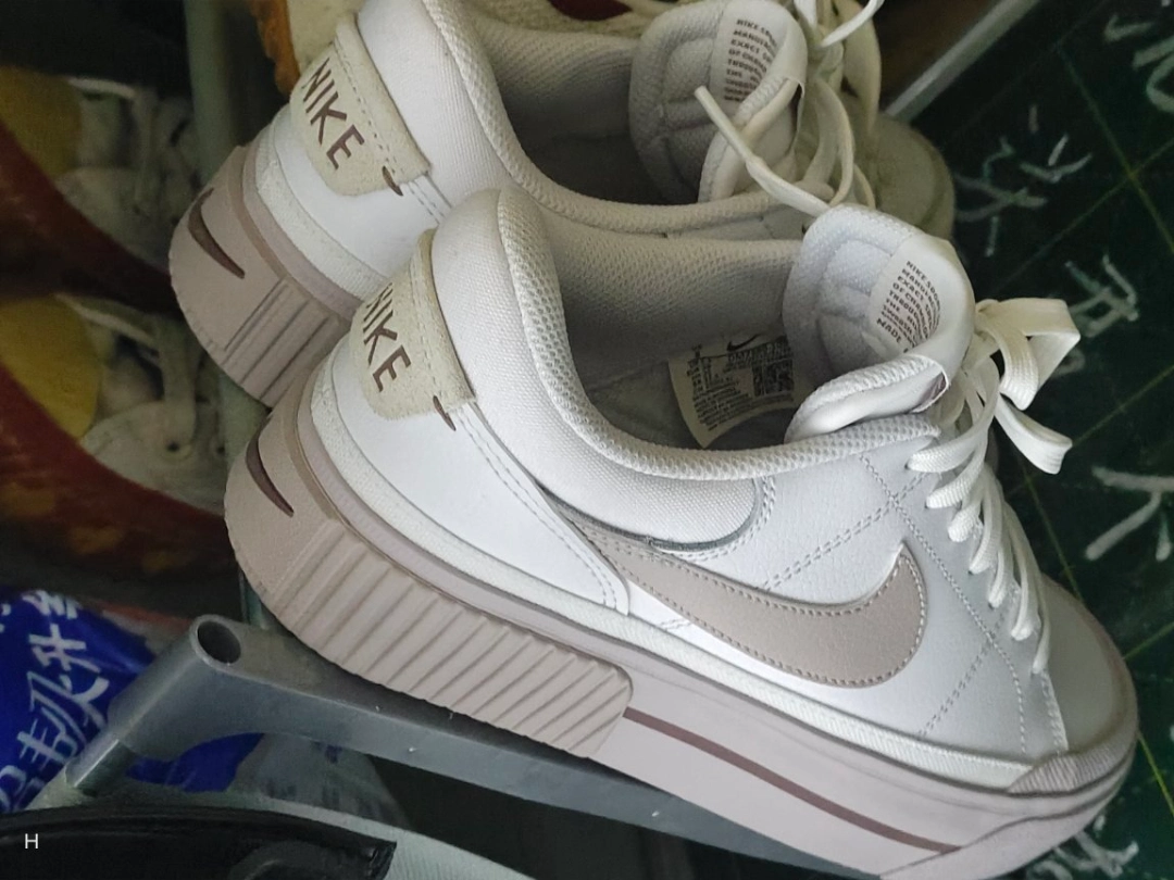 custom review-Nike Court Legacy Lift Скейтборд Кроссовки Женские Белые Розовые