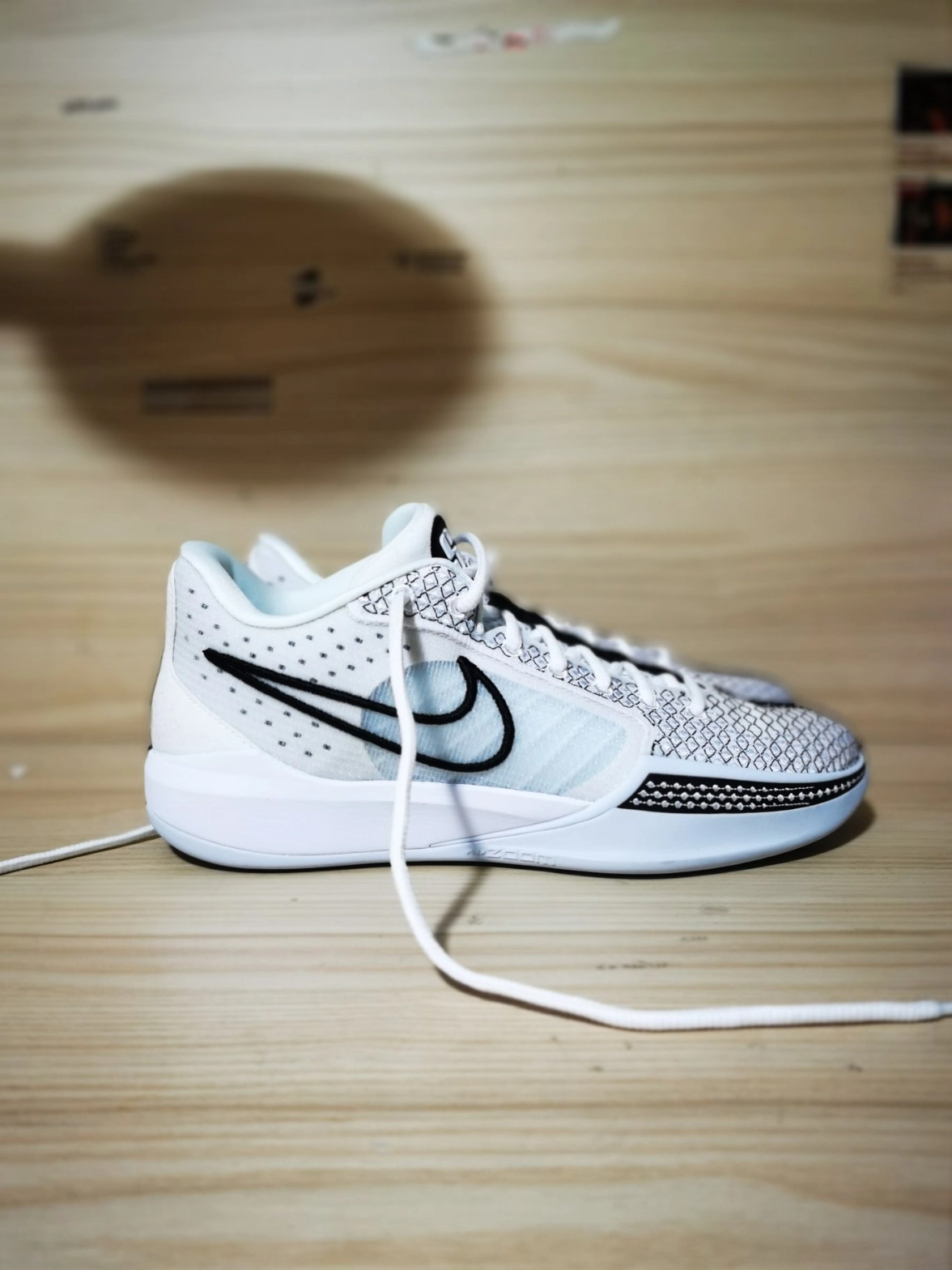 custom review-Nike Sabrina 1 Magnetic 'White Black Silver' Women's