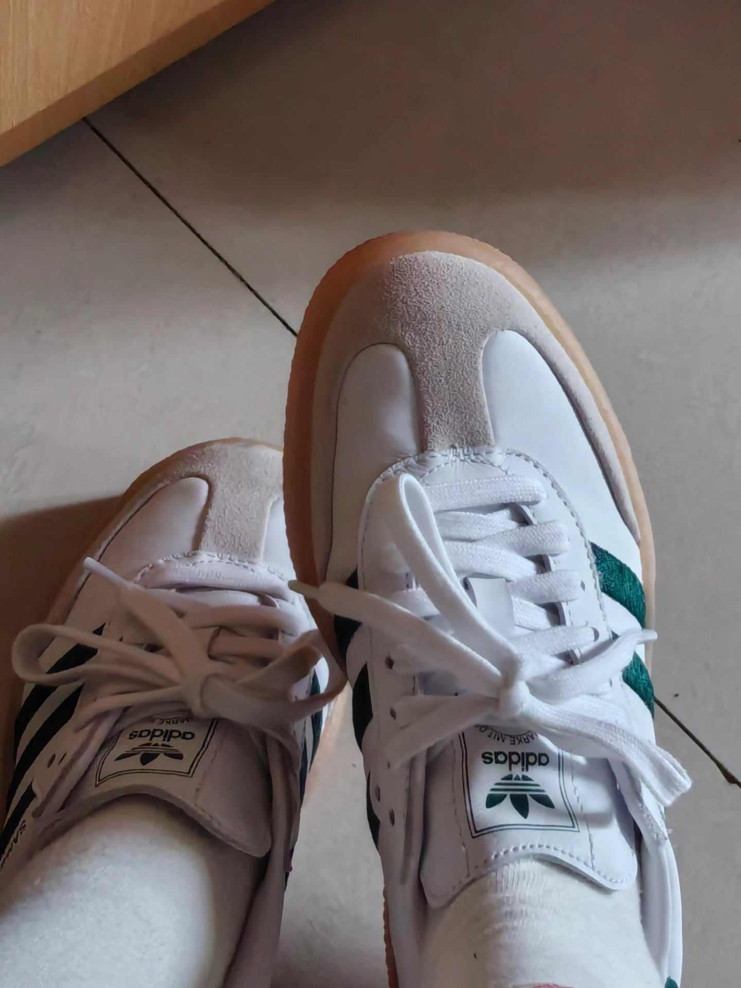 custom review-Adidas Originals SAMBAE W Low Топ Скейтборд Кроссовки Женские Белый Зеленый