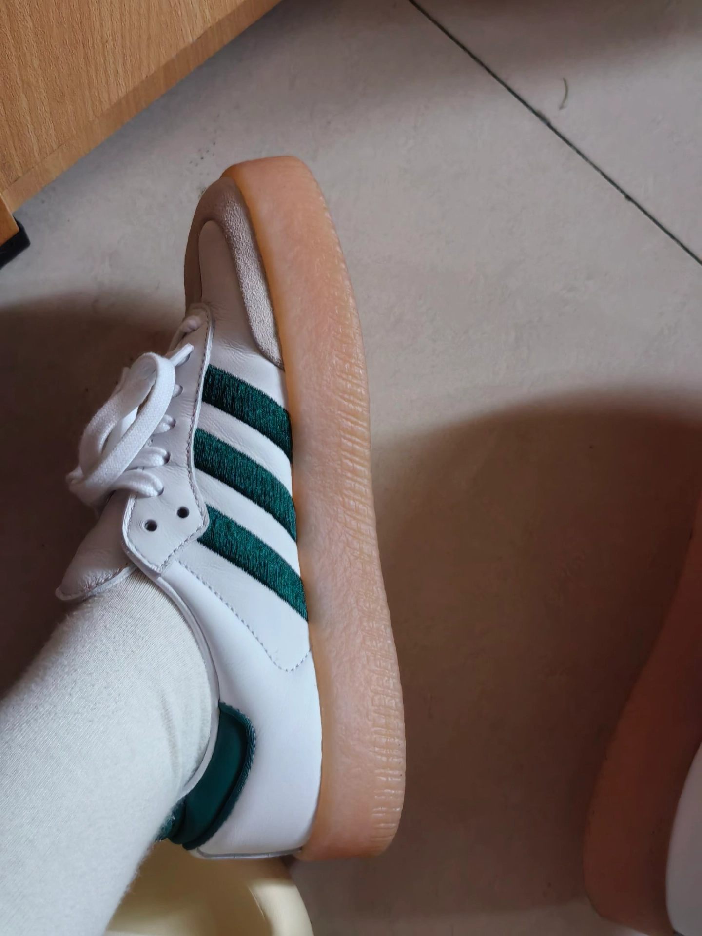 custom review-Adidas Originals SAMBAE W Low Топ Скейтборд Кроссовки Женские Белый Зеленый