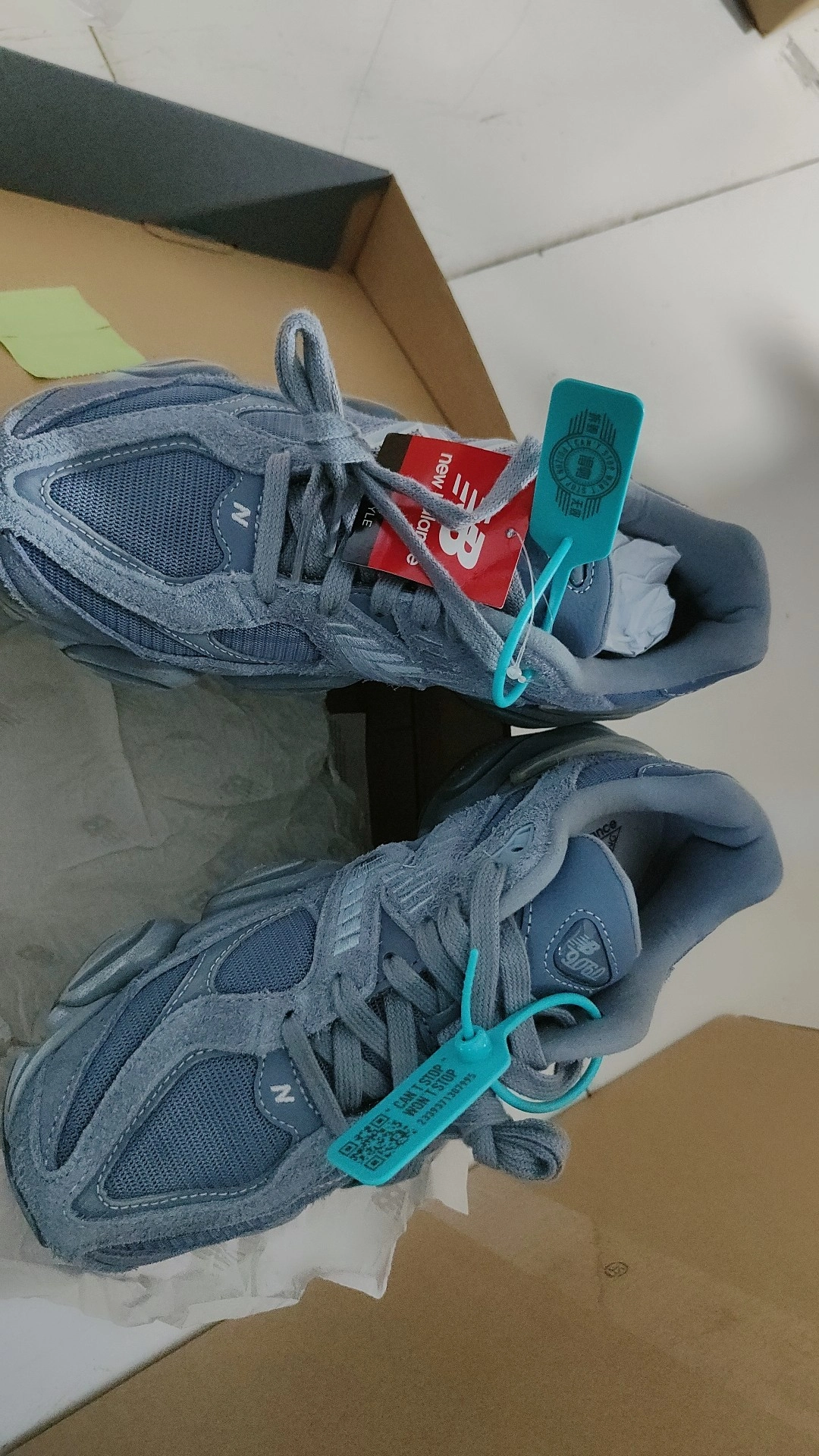 custom review-New Balance NB 9060 Амортизация Устойчивость к истиранию Дышащая поддержка Низкий верх Повседневная обувь Унисекс Серый Фиолетовый