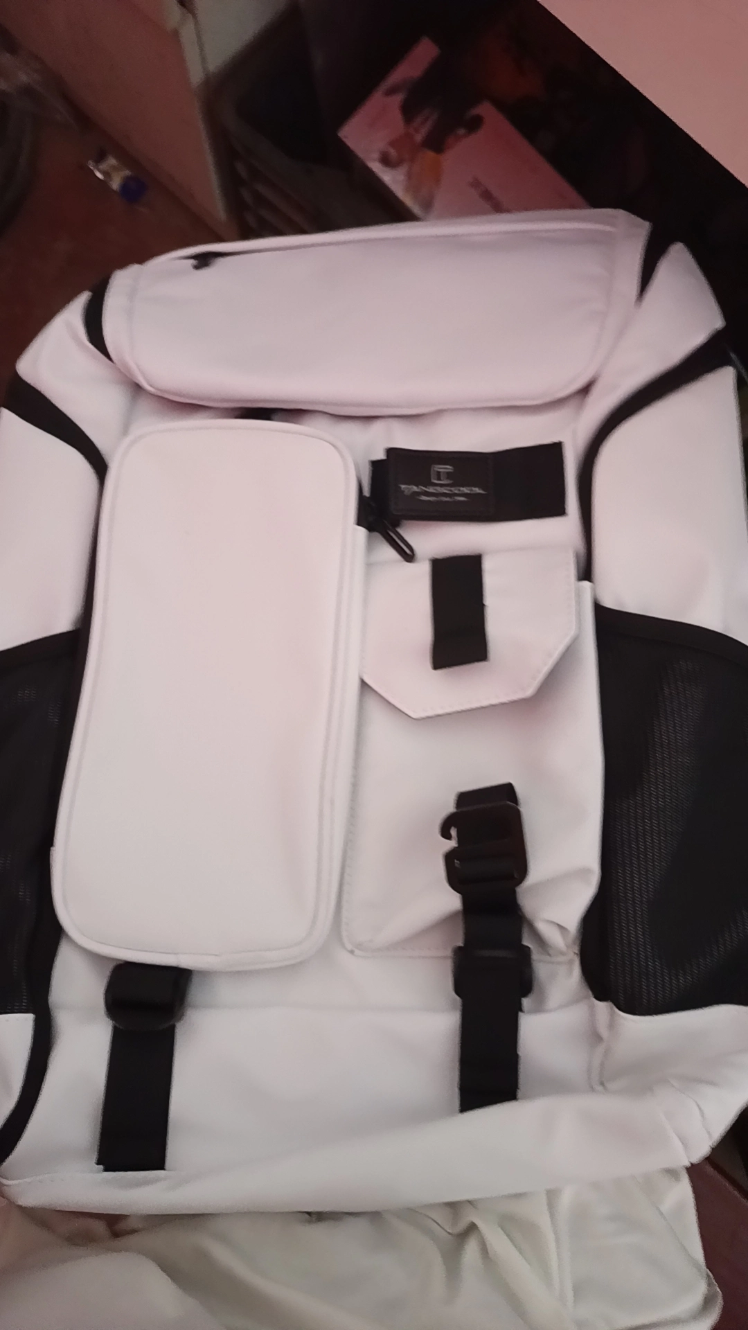 custom review-TANGCOOL Oxford Backpack Unisex Black White ТАНГКУЛ Оксфорд Рюкзак Унисекс Черный Белый