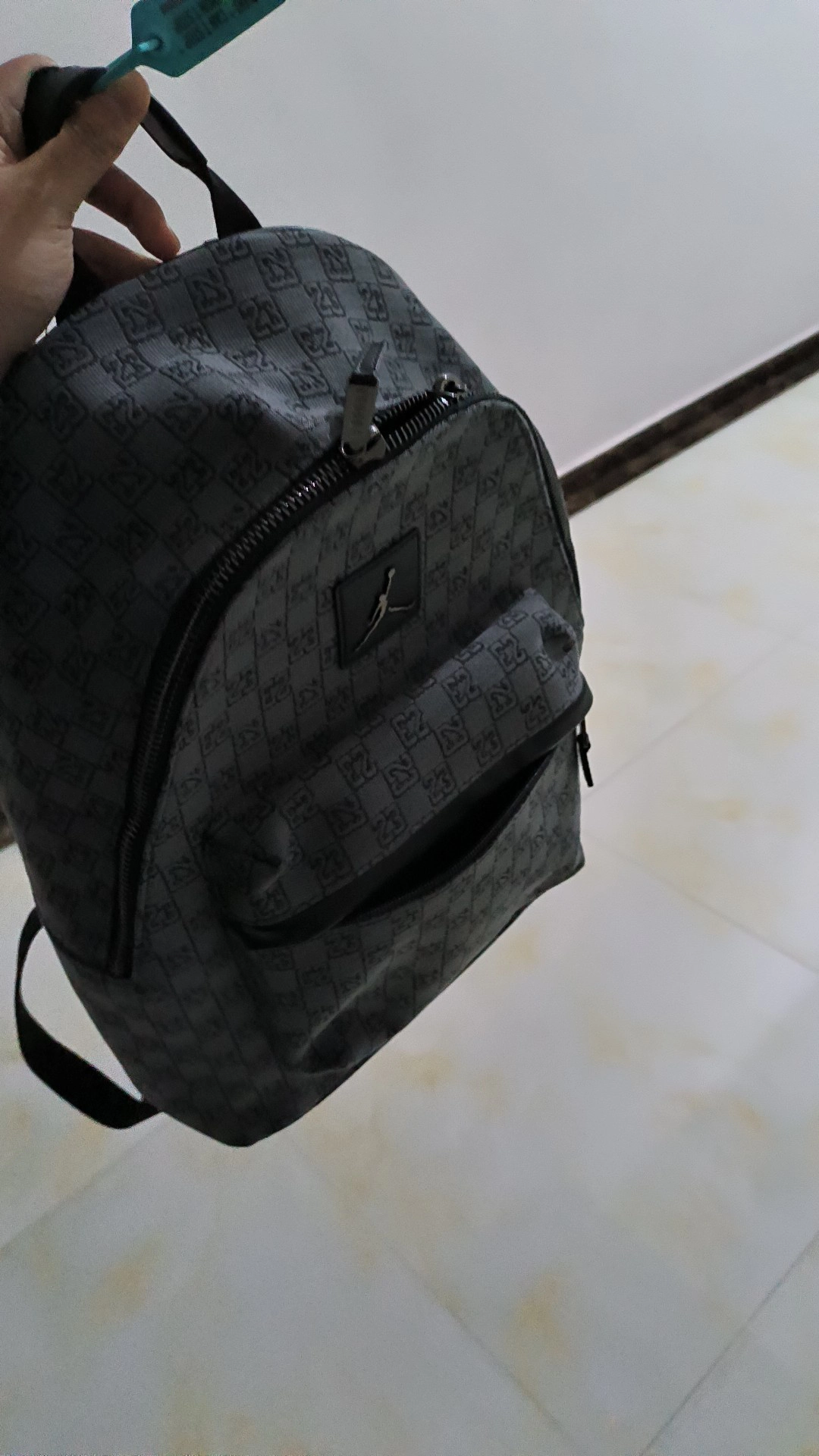 custom review-Джордан Полиэстер Рюкзак Средний Унисекс Серый Дымчатый Серый