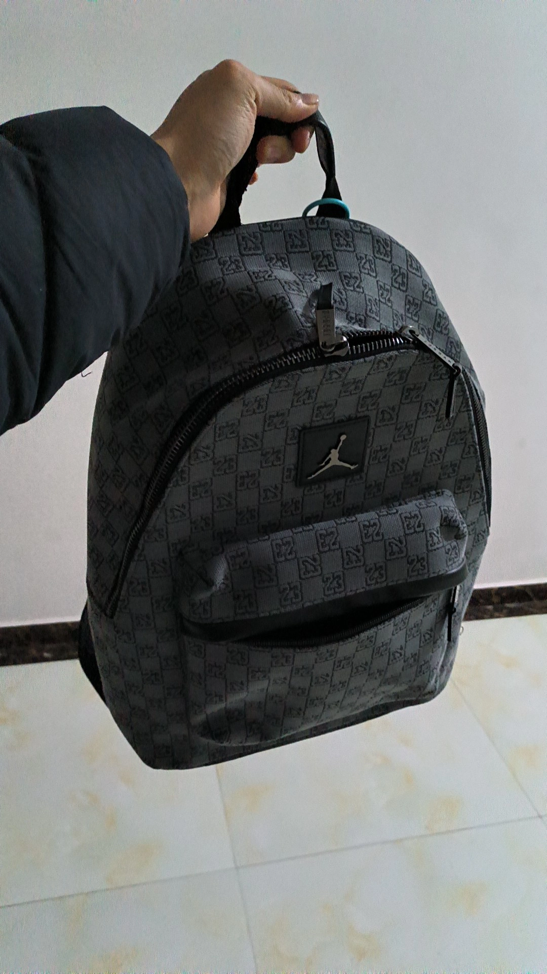 custom review-Джордан Полиэстер Рюкзак Средний Унисекс Серый Дымчатый Серый