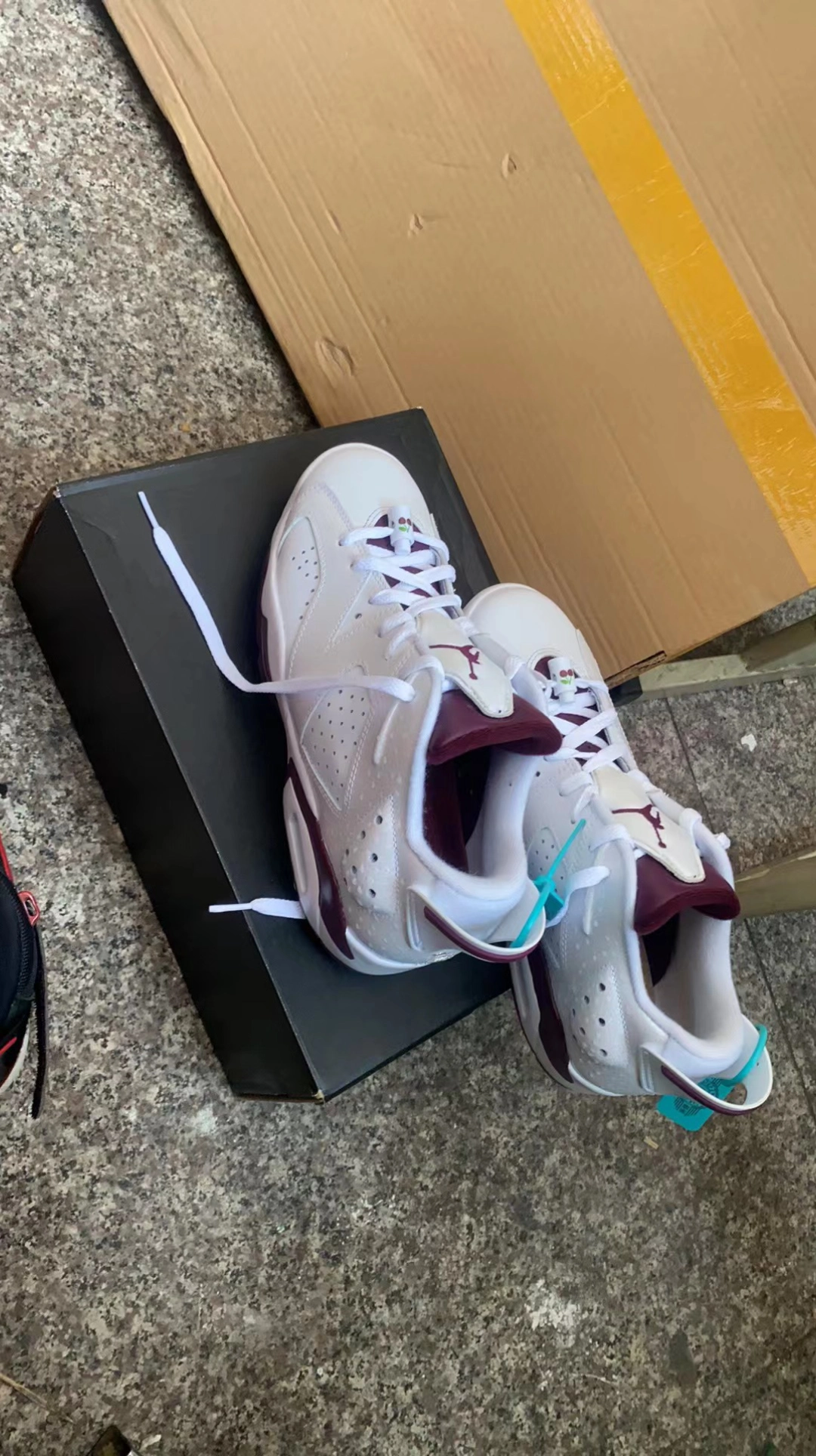 custom review-Jordan Air Jordan 6 Retro g NRG Low Топ Обувь для гольфа Унисекс Белый Красный