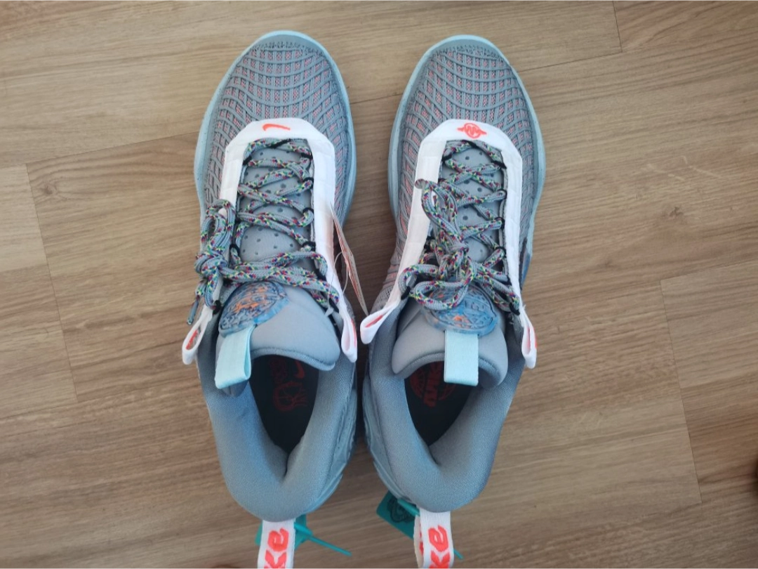 custom review-Nike Cosmic Unity 1 'Space Hippie' Низкие Баскетбольные Кроссовки для Игры Мужские Серый Синий Азиатская Версия