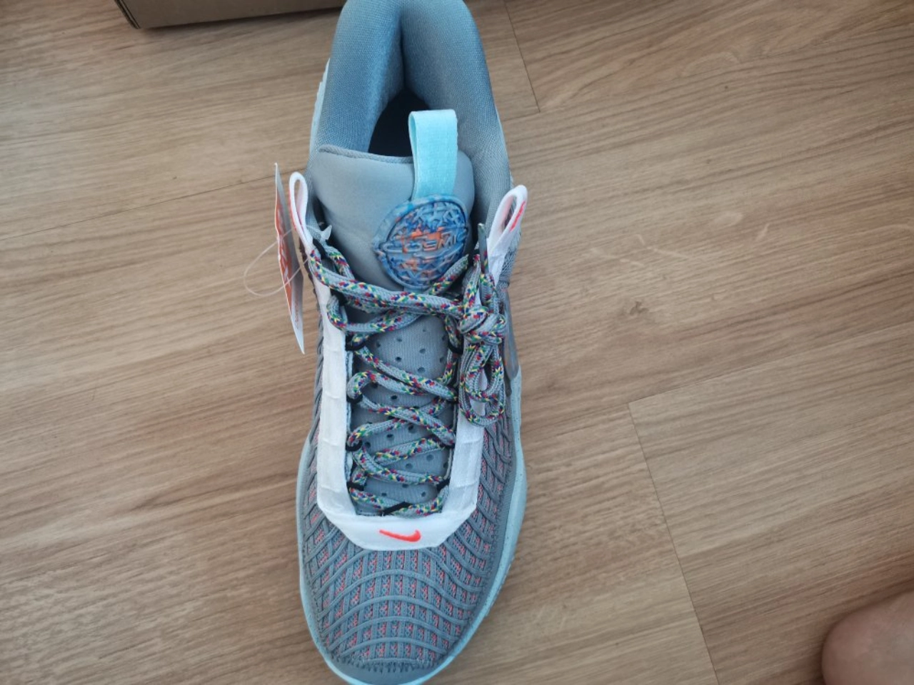 custom review-Nike Cosmic Unity 1 'Space Hippie' Низкие Баскетбольные Кроссовки для Игры Мужские Серый Синий Азиатская Версия