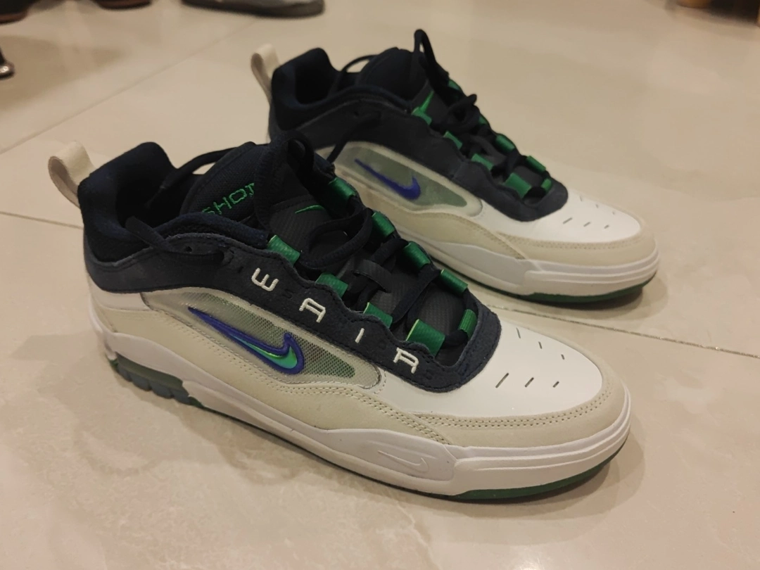 custom review-Nike SB Ishod 2 Low Топ Скейтборд Кроссовки Унисекс Белый Зеленый