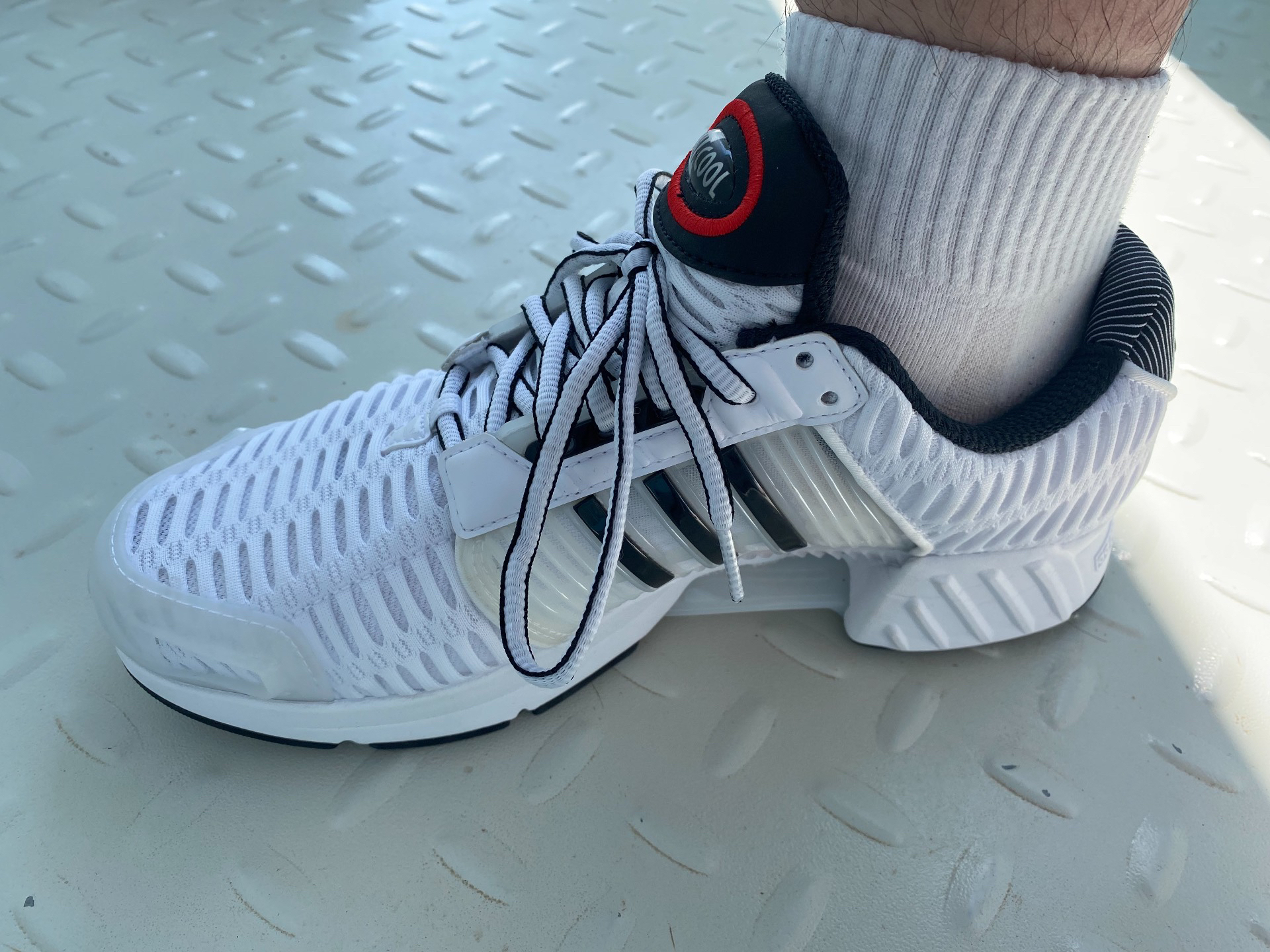 custom review-Adidas Originals Climacool Устойчивый к истиранию Низкий Топ Резина Повседневная Городская Коммутация Беговые кроссовки Унисекс Белый Черный Красный